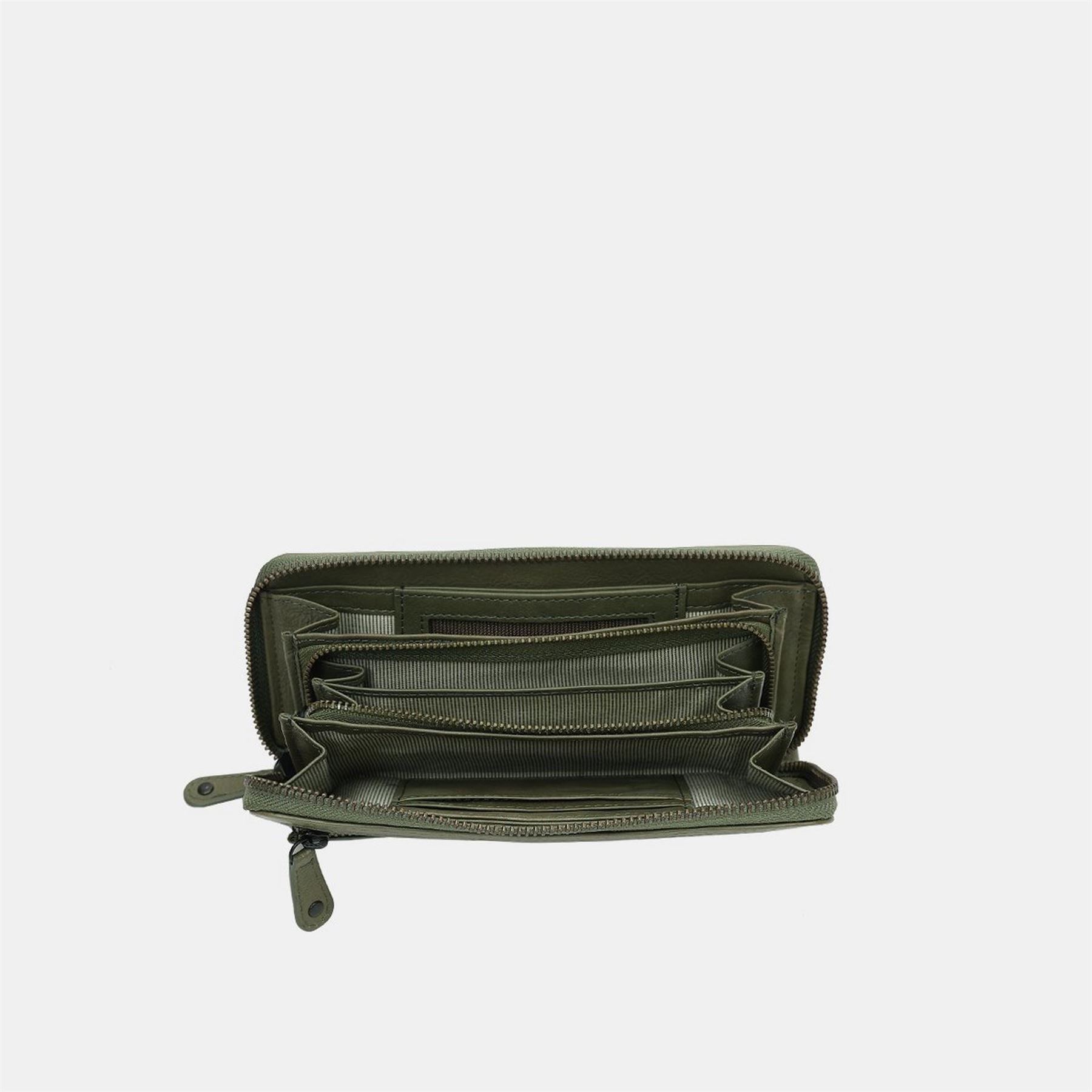Aunts and Uncles Rectangle Zip Around Wallet with Logo