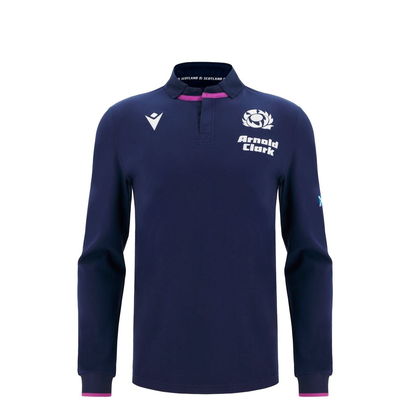 Macron Scotland Rugby Long Sleeve Home Shirt 2025 2026 Juniors