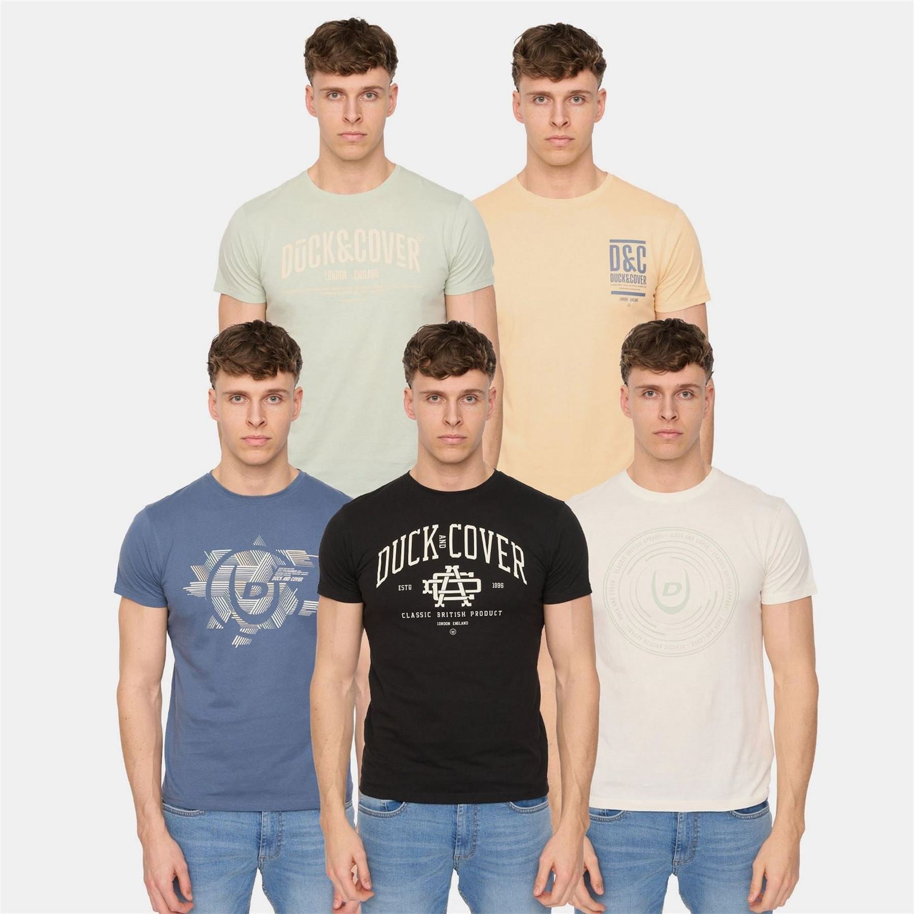 Duck and Cover Haltecks 5 Pack T Shirts