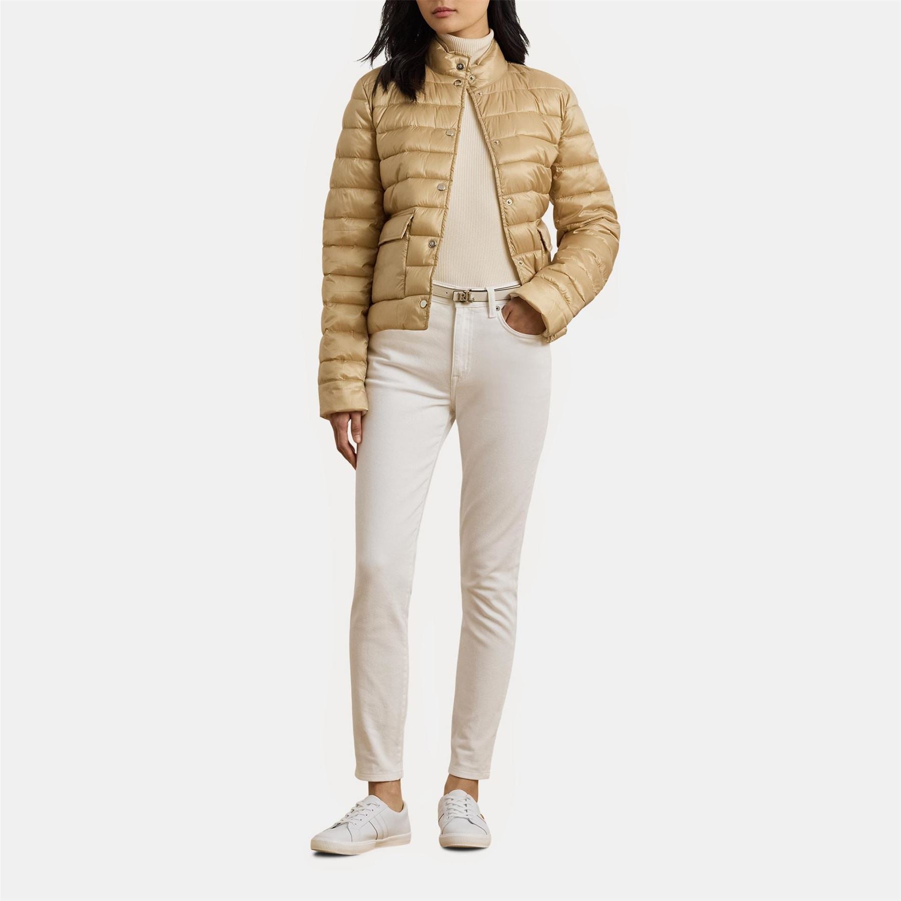 Lauren by Ralph Lauren Short High Neck Puffer Jacket