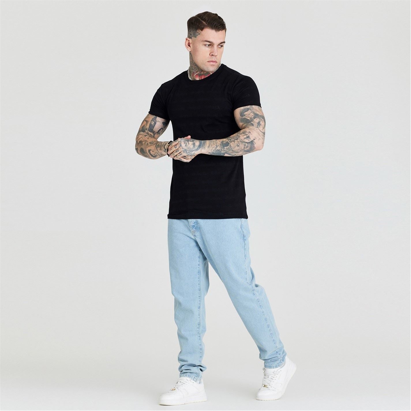 SikSilk Regular Fit Crew Neck T-Shirt