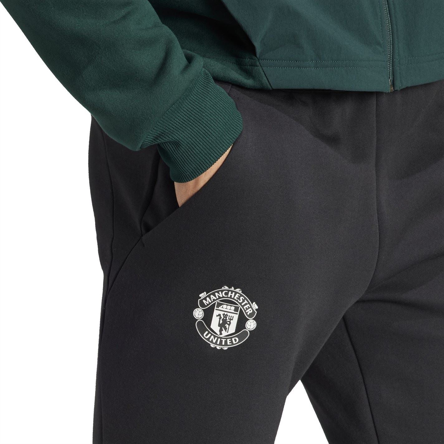 adidas Mens Manchester United Gameday Tracksuit Bottoms