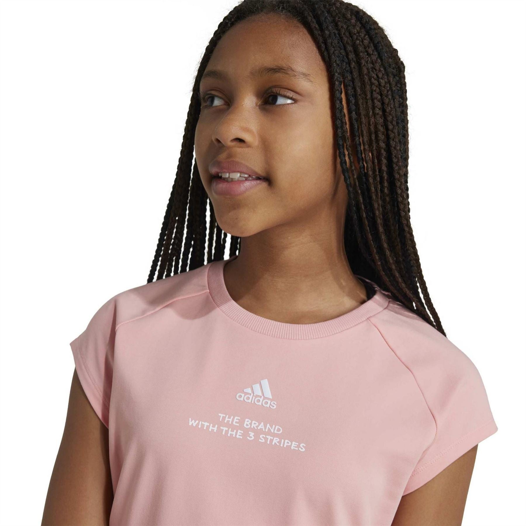 adidas Jam Cotton Short Sleeve Cropped Slim Fit T-Shirt