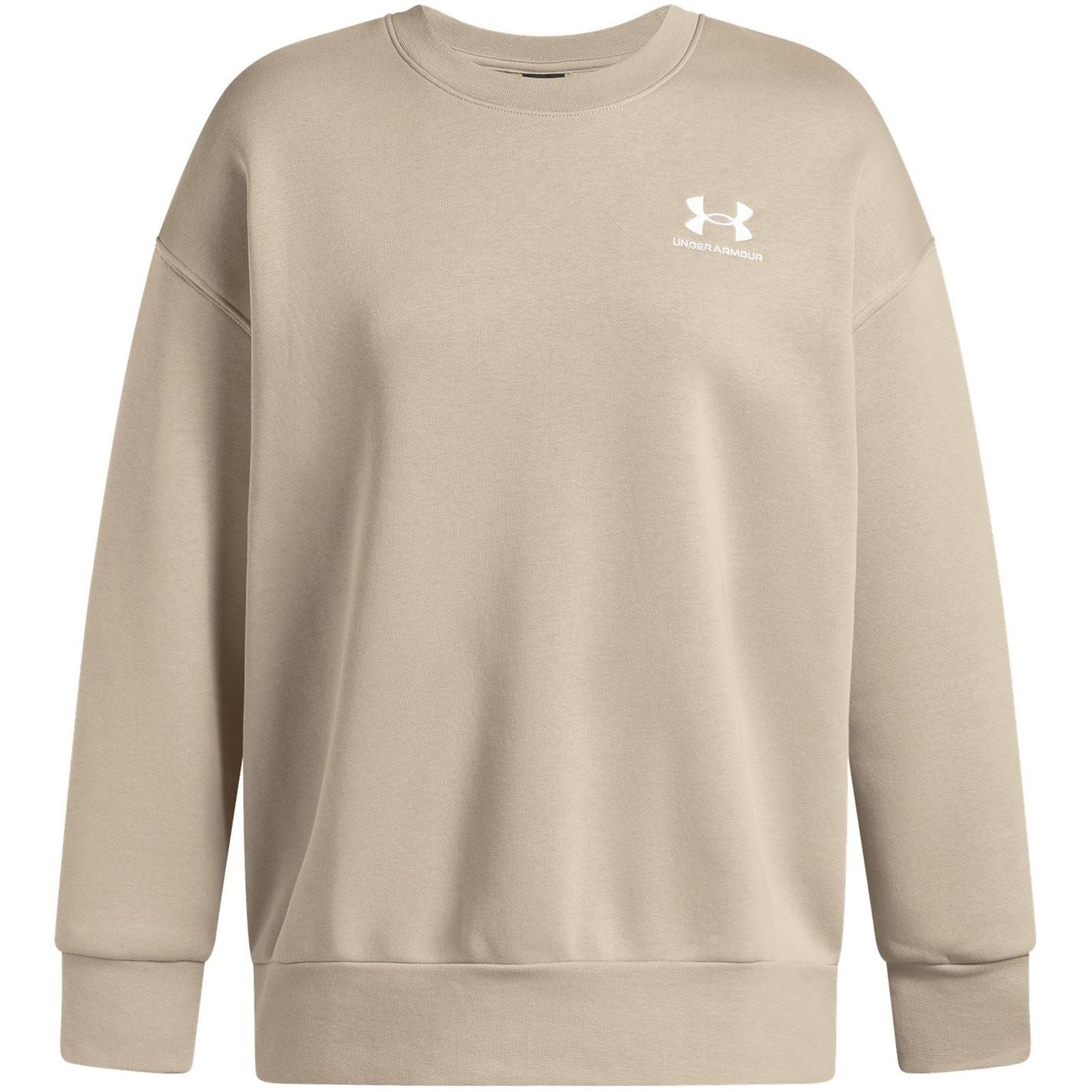 Under Armour Womens Armour Essential Fleece Os Crew Sweatshirt