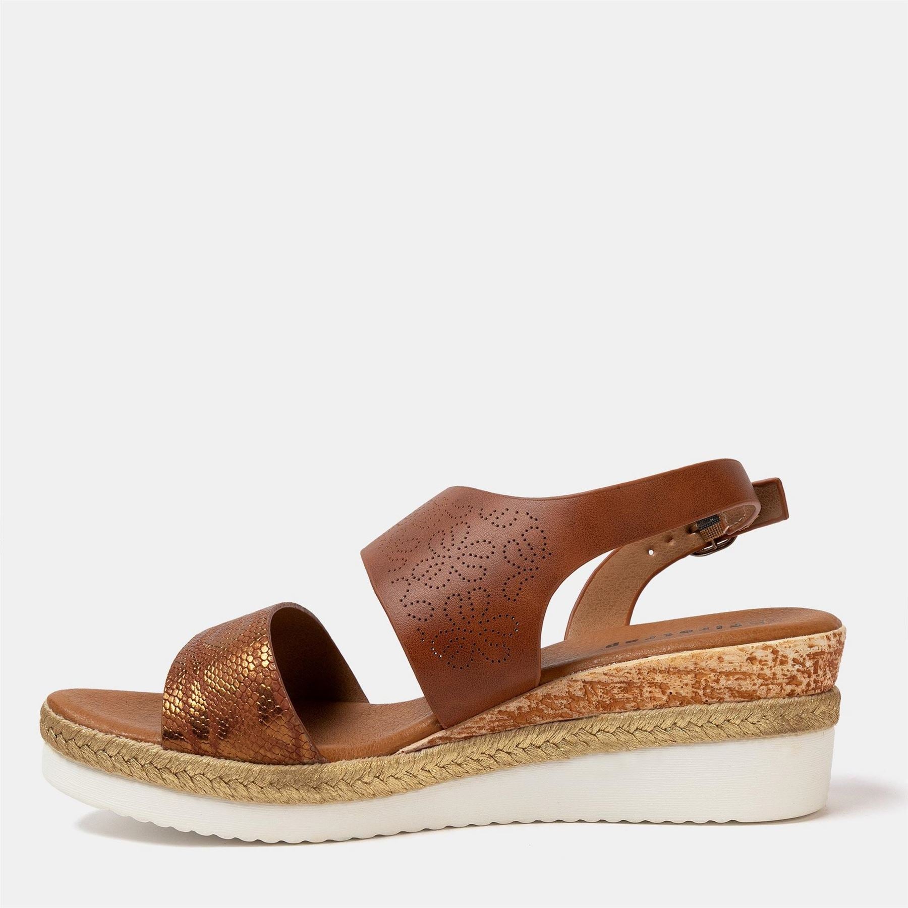 Firetrap Ella Ladies Back Strap Wedge Sandals