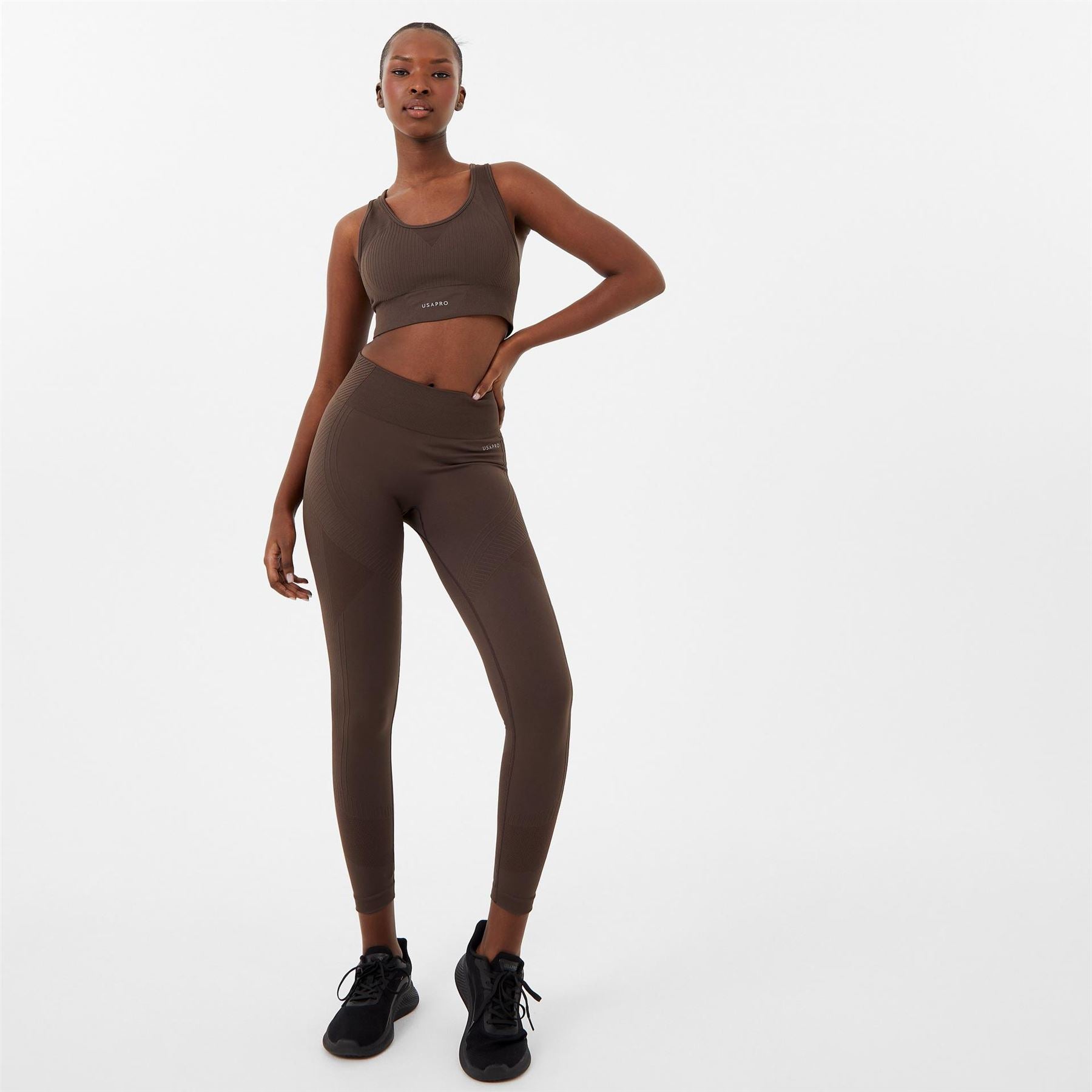 USA Pro Core Seamless Crop Sports Bra