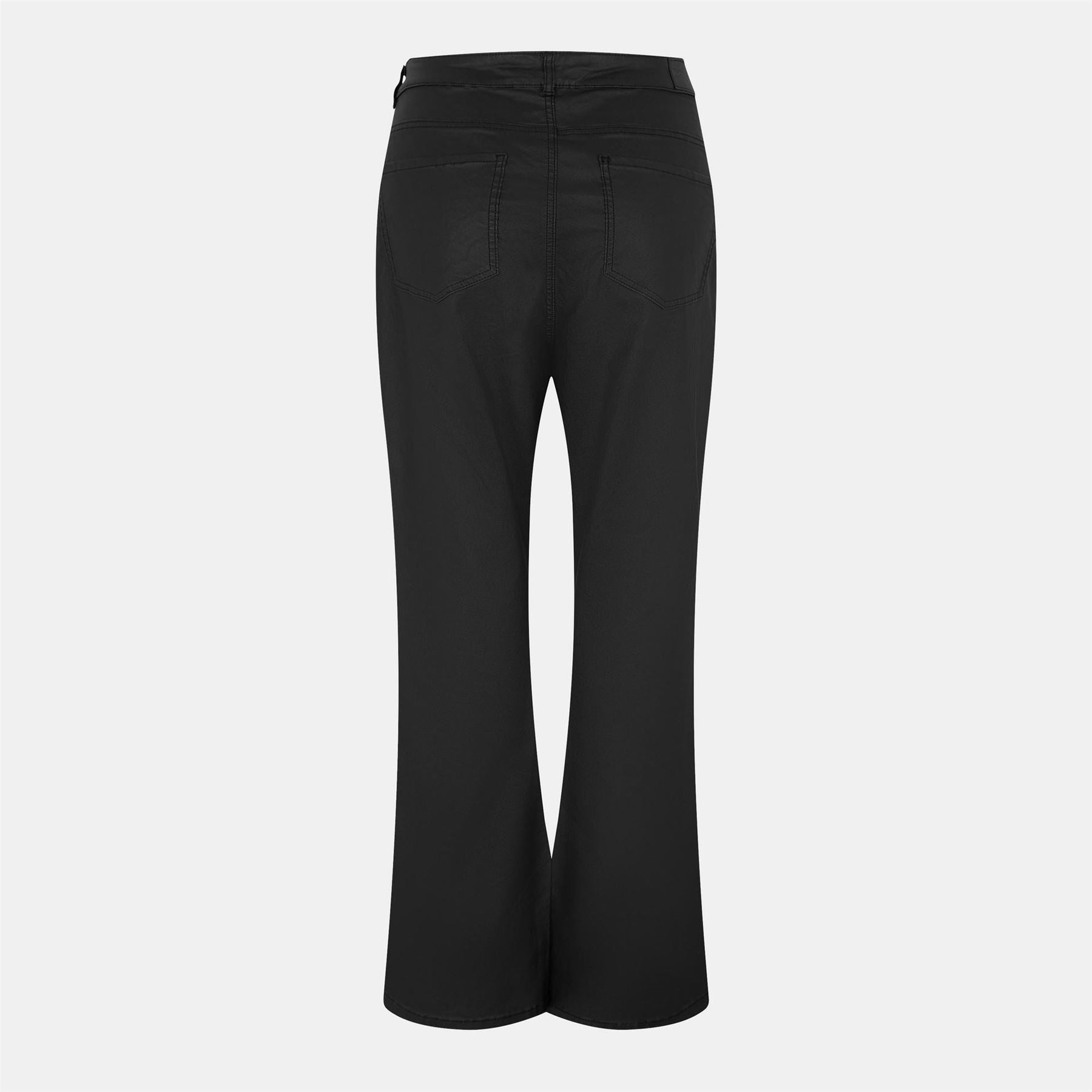 Only Solid Patterned Flared Trousers