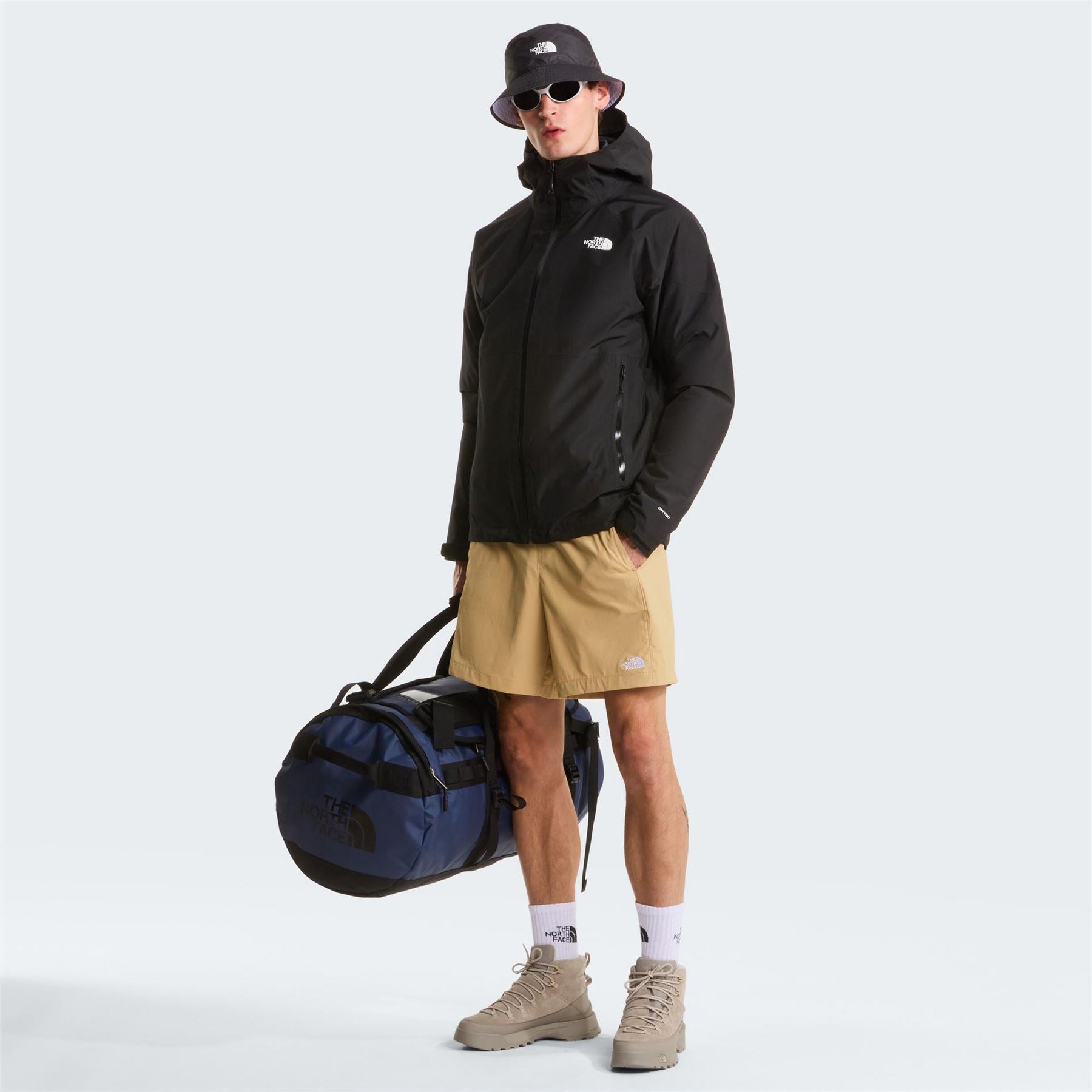 The North Face Hooded Neck Lightning Color Block Rain Jacket