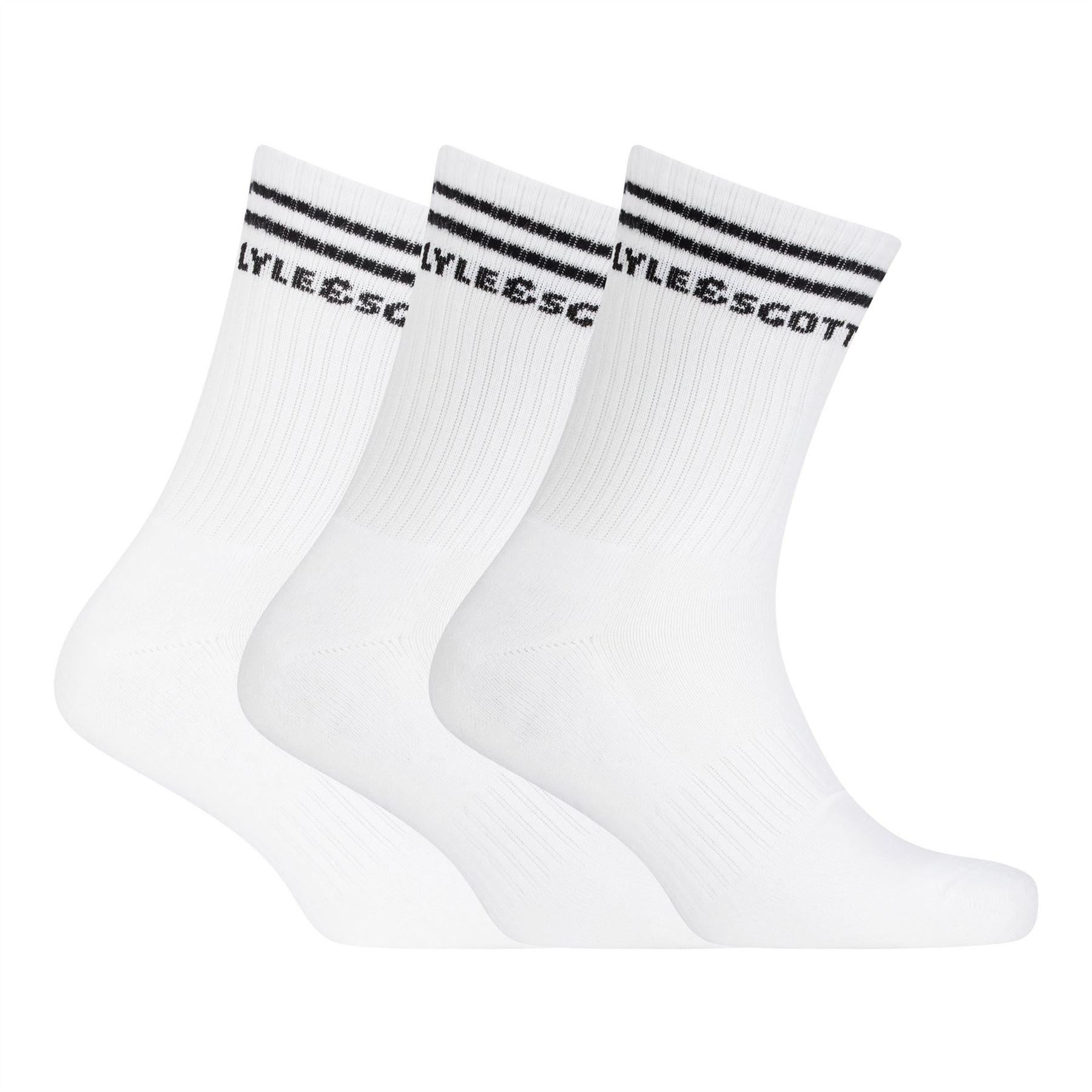 Lyle and Scott Logo Crew Socks