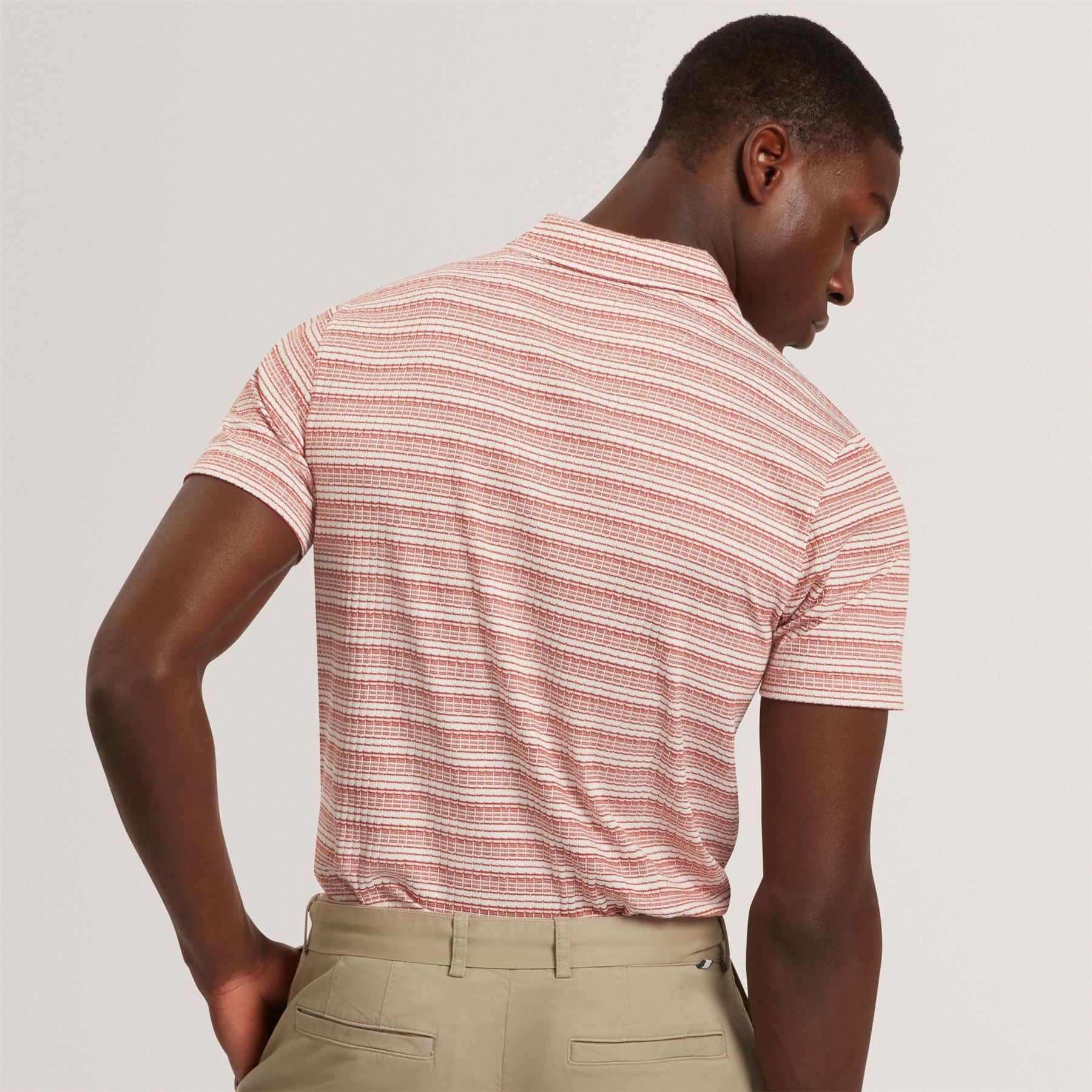Ted Baker Ss Striped Polo Sn62