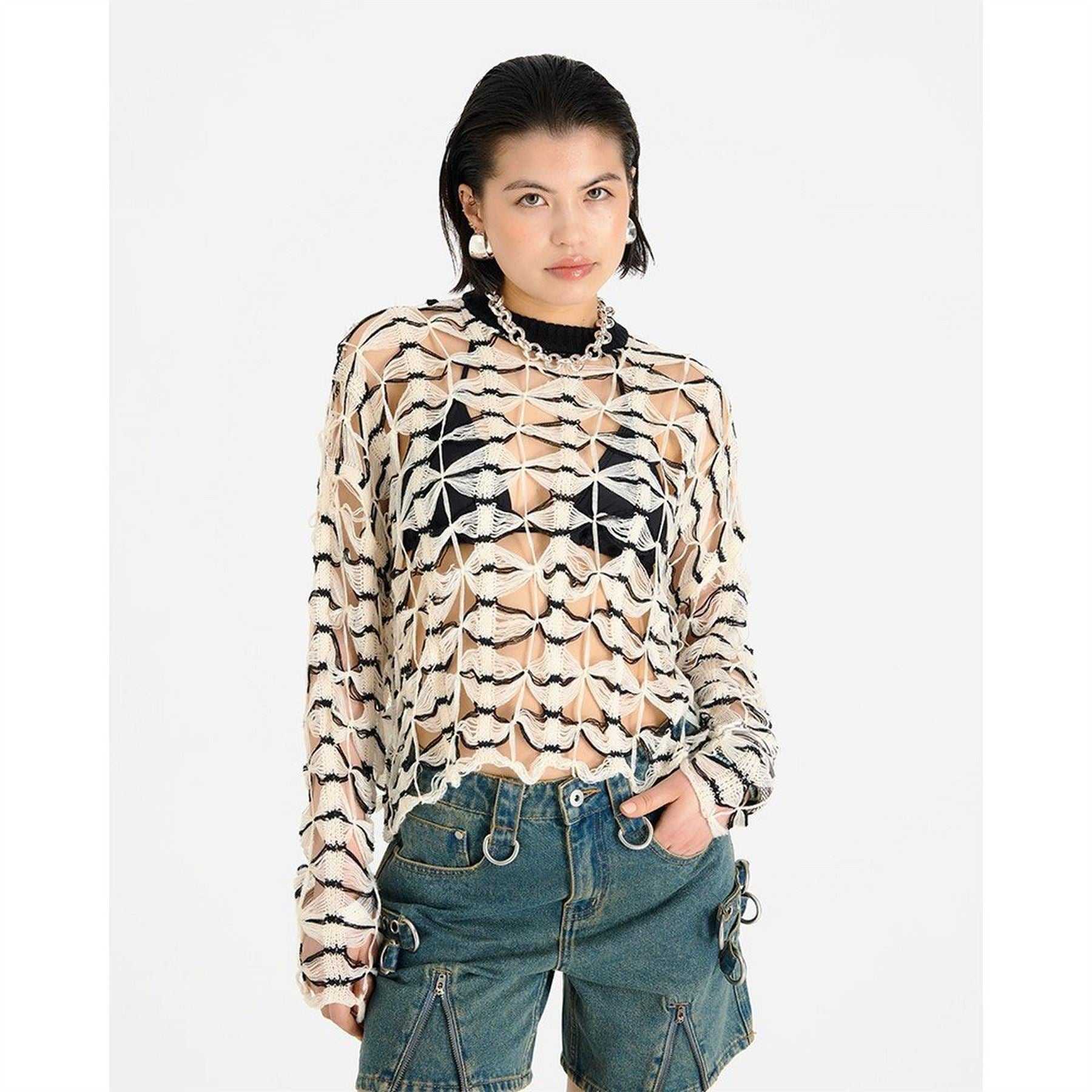 The Ragged Priest Craft Knit Crew Neck Jumper