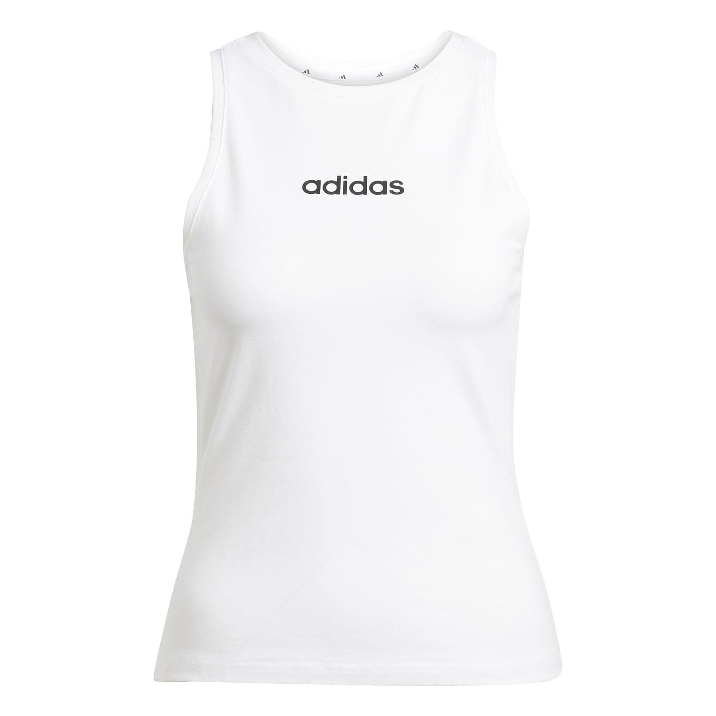adidas Womens Essentials Linear Slim Cotton Tank Top