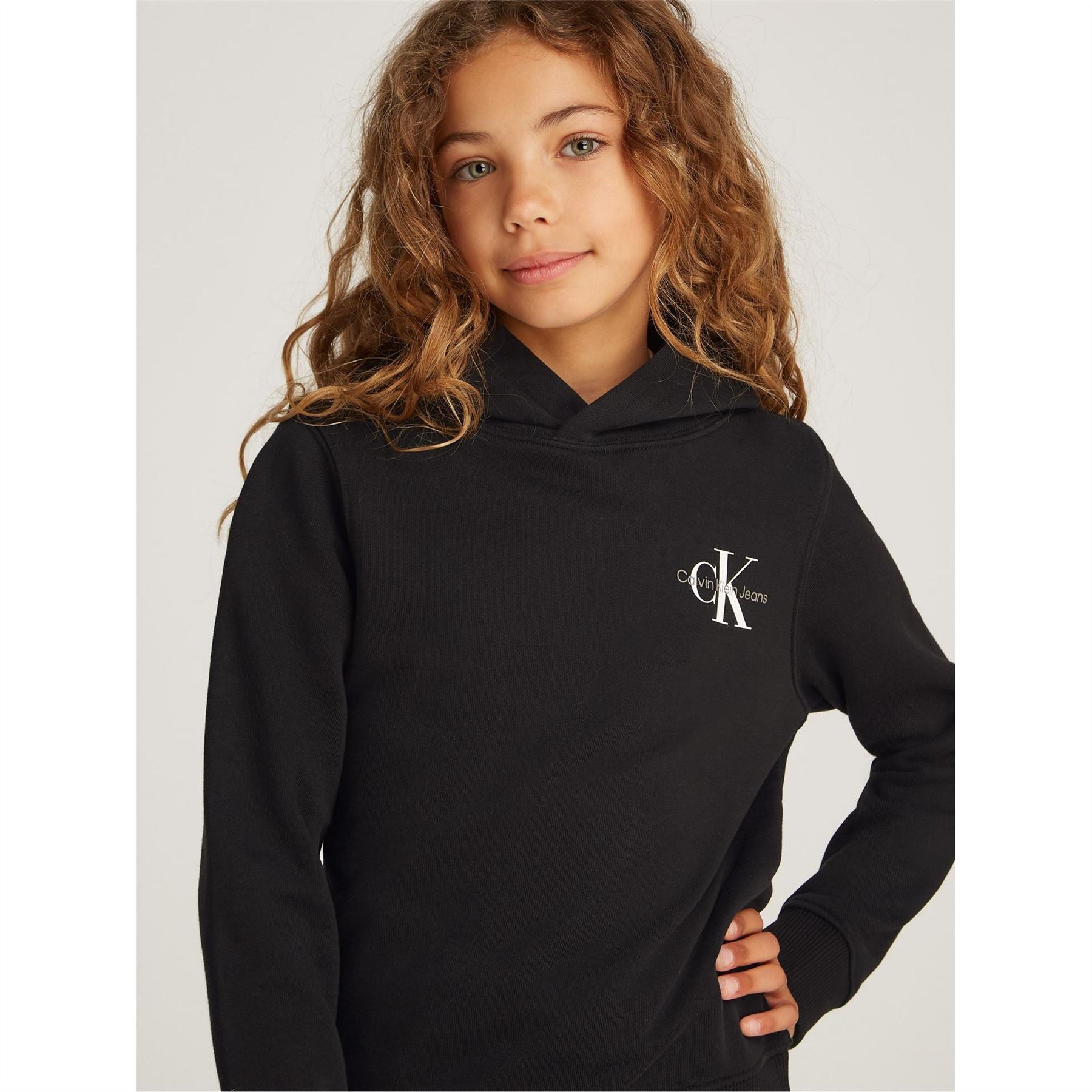 Calvin Klein Jeans Small Mono Over The Head Hoodie