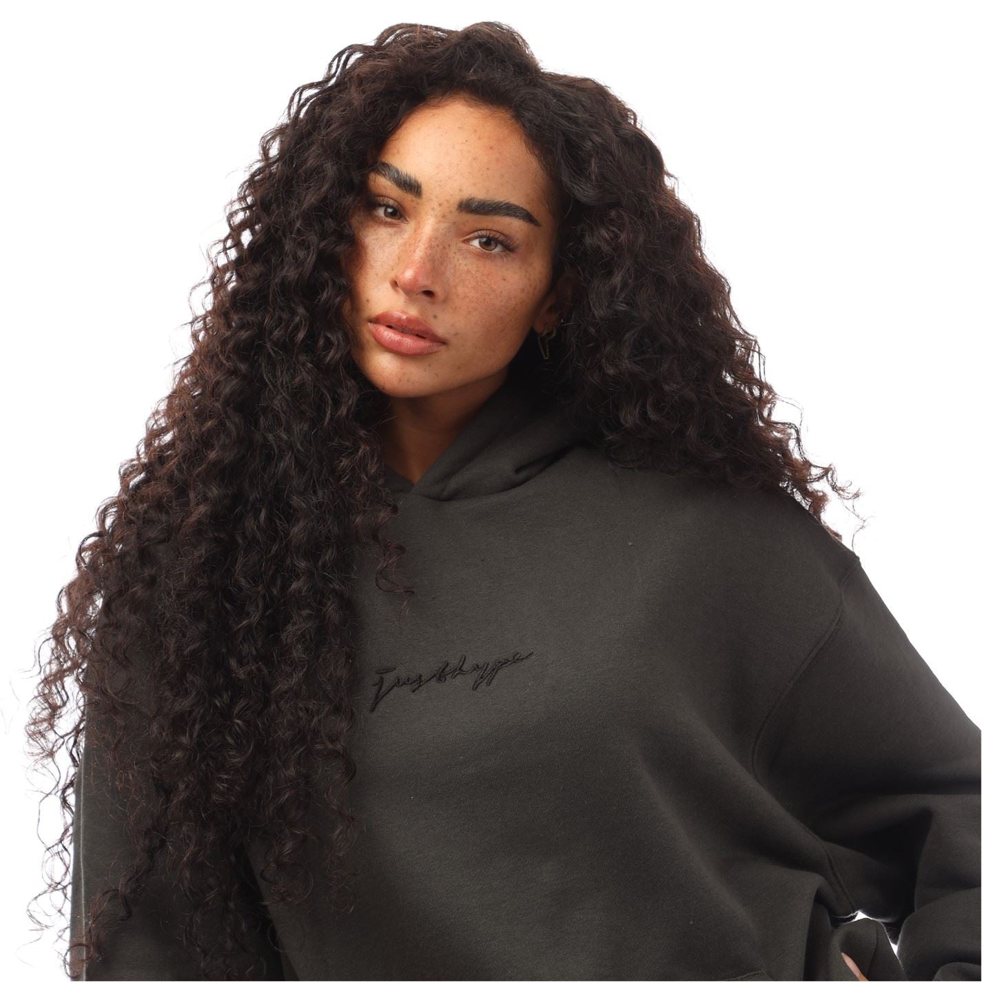 Hype Hooded Lettering Regular Fit Sweatshirt