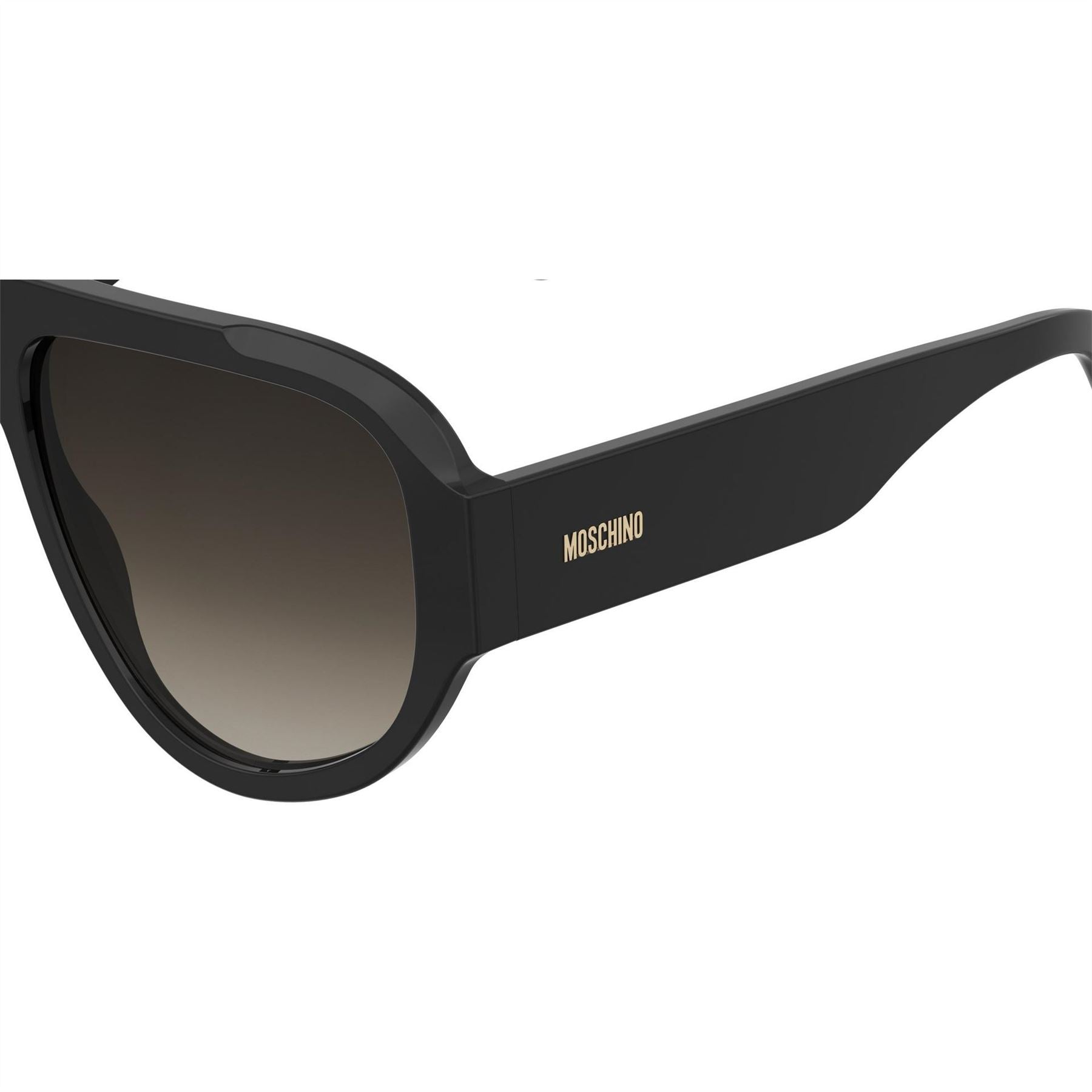 Moschino Sq Flat Top Round Sunglasses