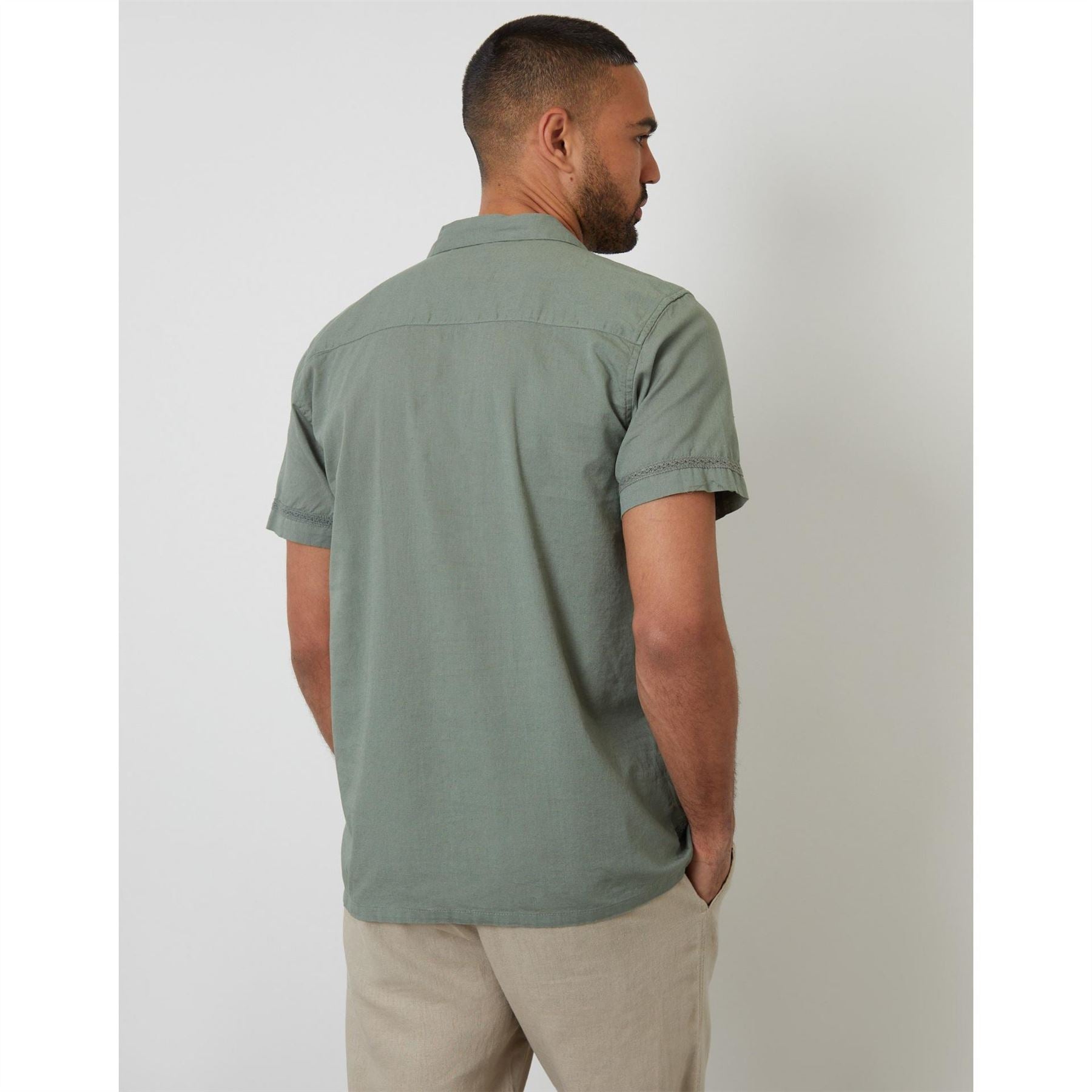 Threadbare Worden Short Sleeve Bowling Shirt