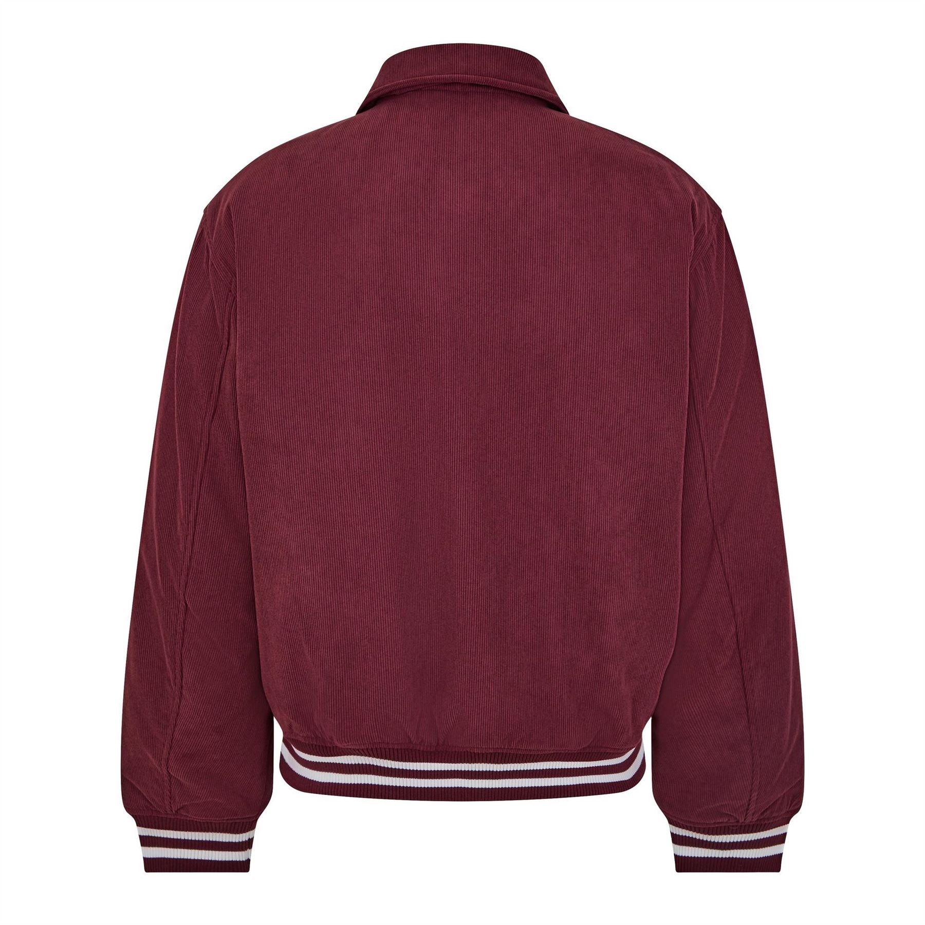 Tommy Jeans Crest Cord Recycled Polyester Relaxed Fit Varsity Jacket