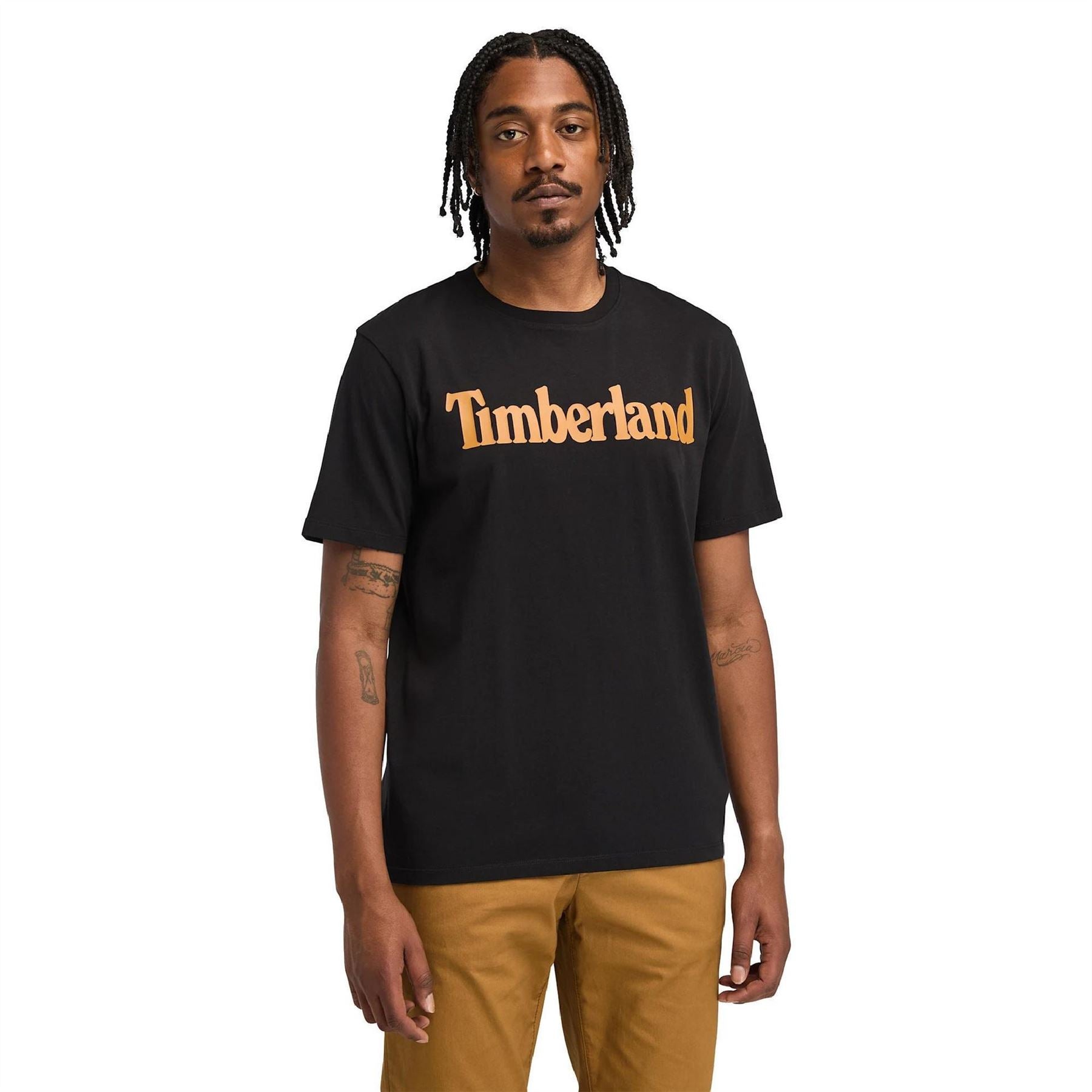 Timberland Northwood Wordmark Logo Cotton Short Sleeve T-Shirt