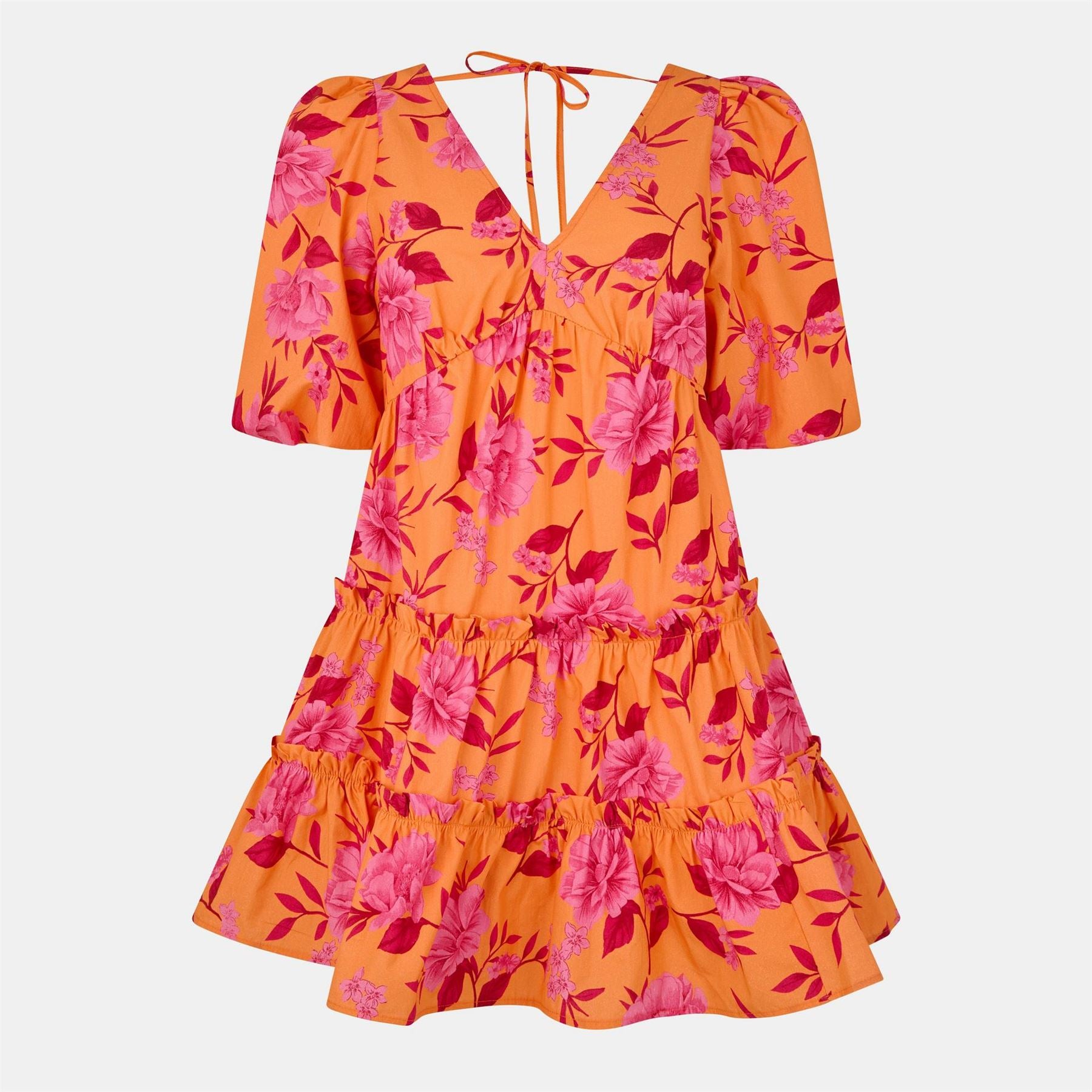 Nobodys Child Lni V-Neck Mini A-Line Dress