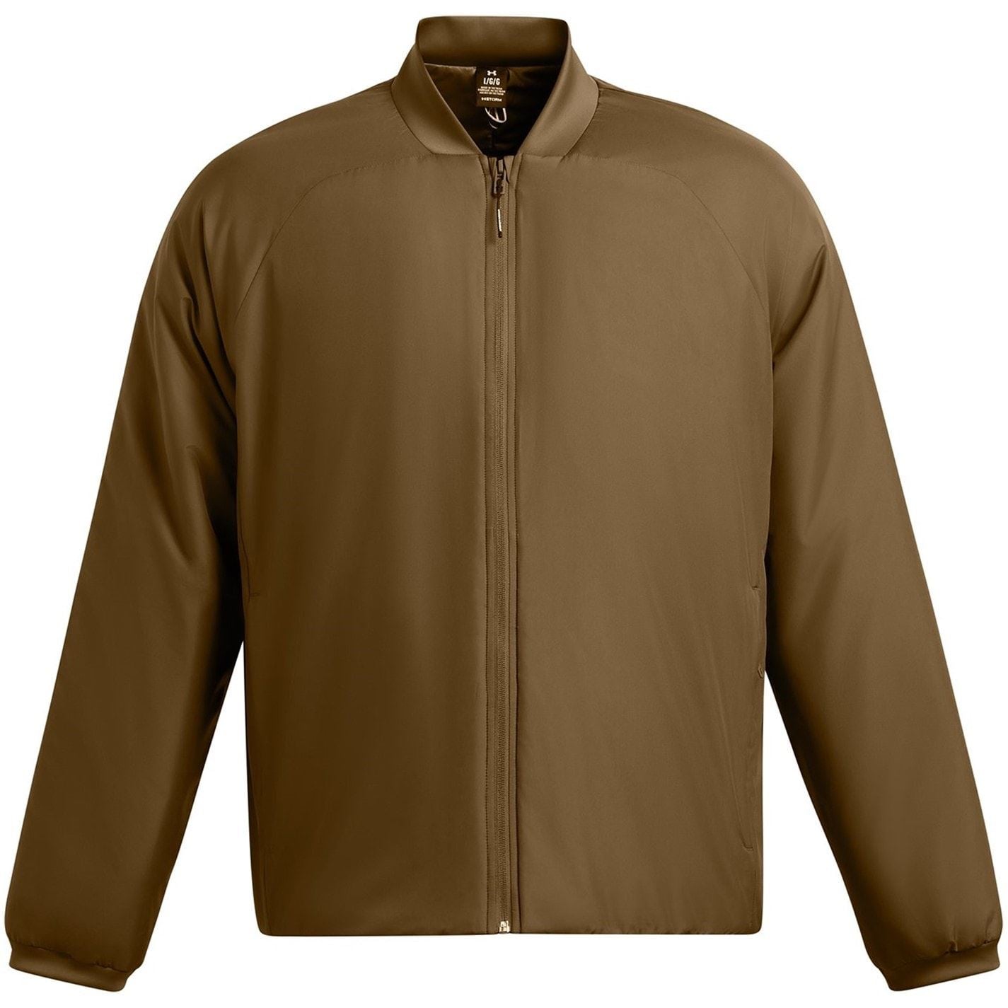 Under Armour Solid Patterned Ribbed Cuff Bomber Collar Bomber Jacket