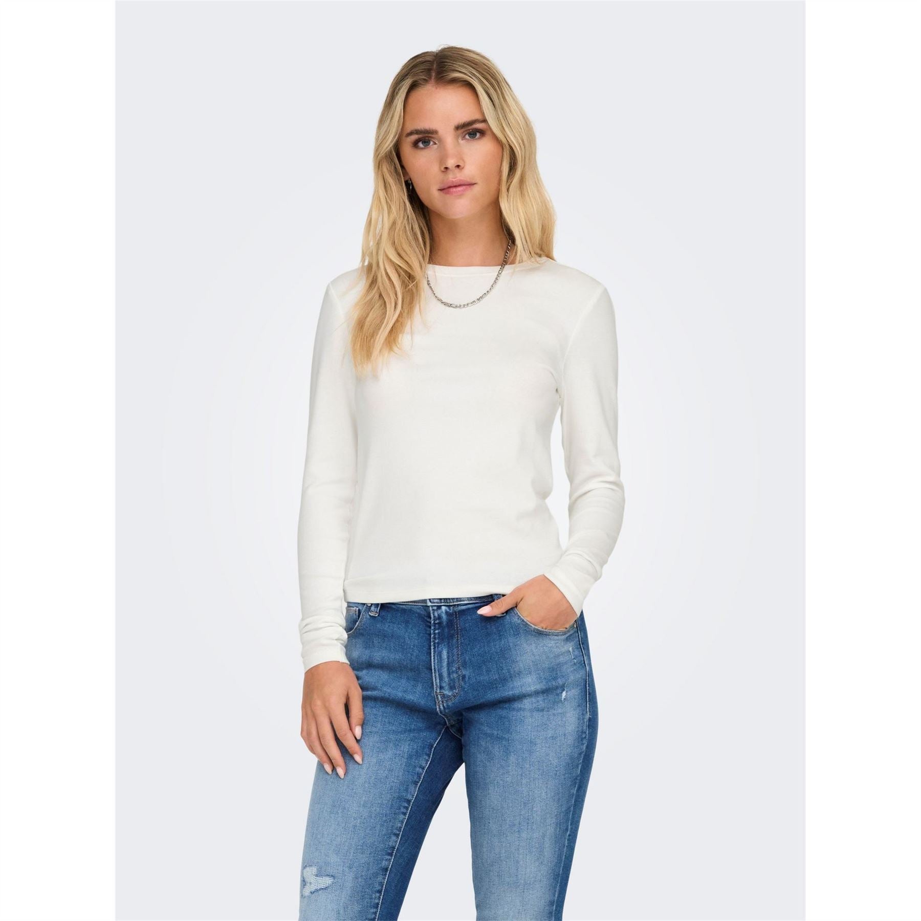Only Crew Neck Long Sleeve Regular Fit T-Shirt