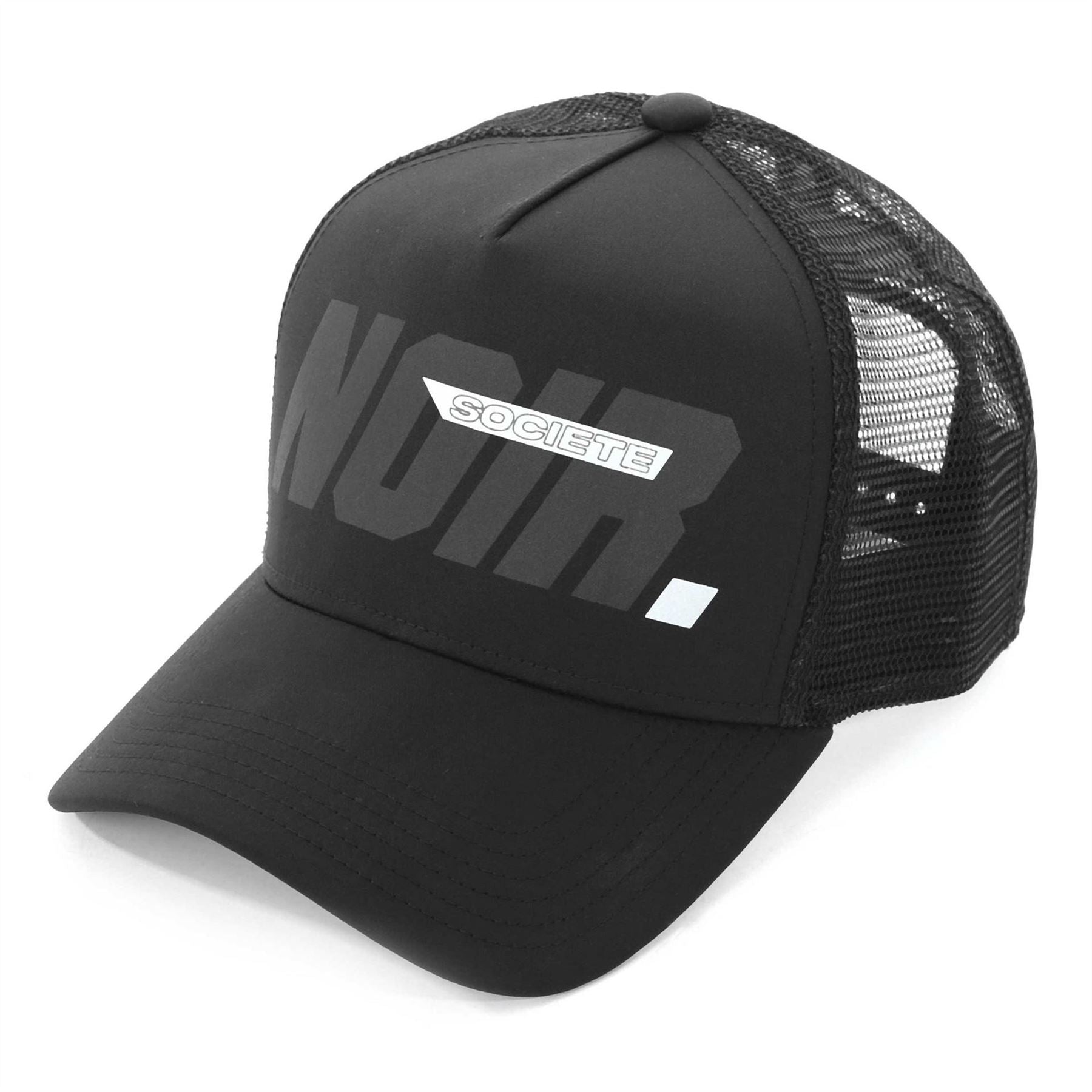 Societe Noir Reflective Lettering Trucker Cap