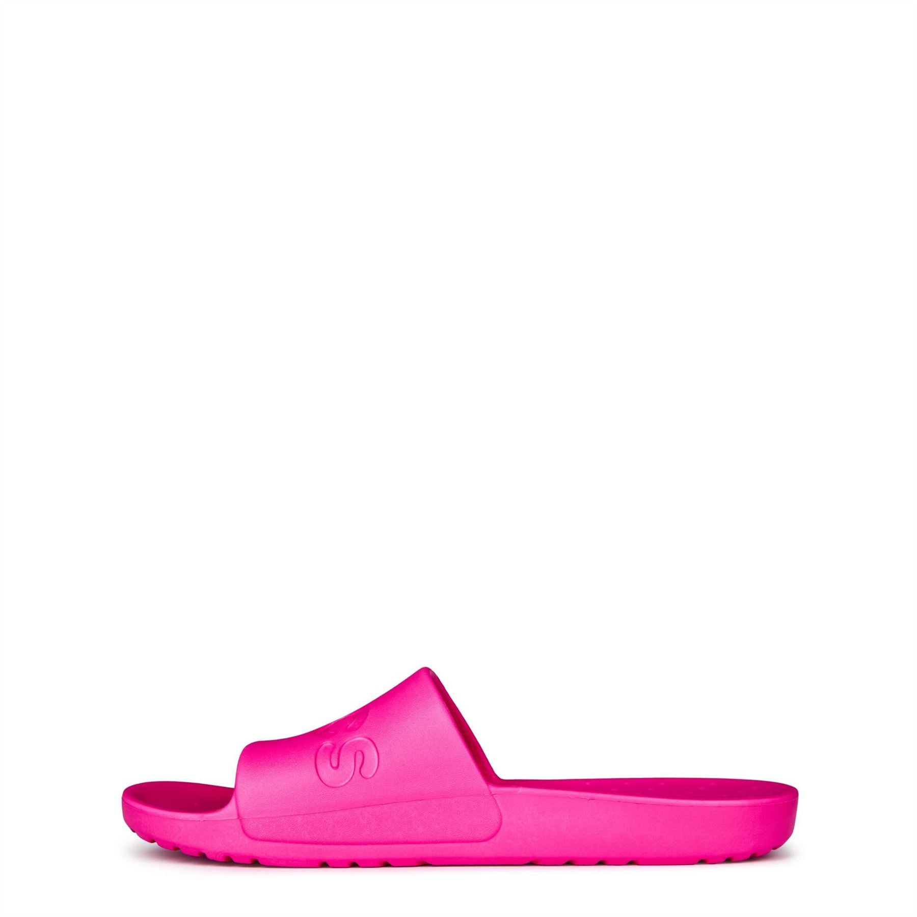 Crocs Logo Print Open Toe Flat Heel Slides