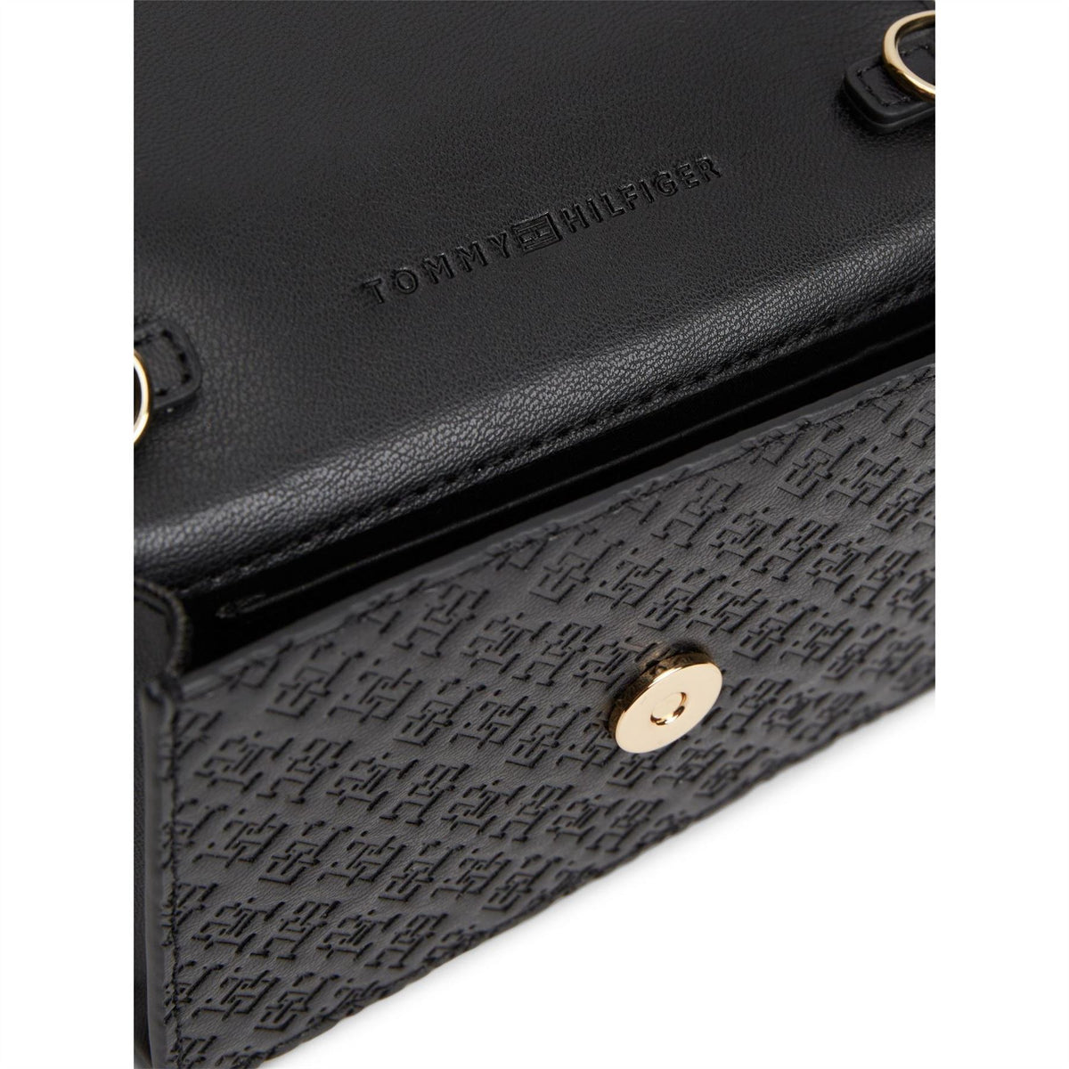 Tommy Hilfiger Icon Wallet with Embossed Logo and Chain