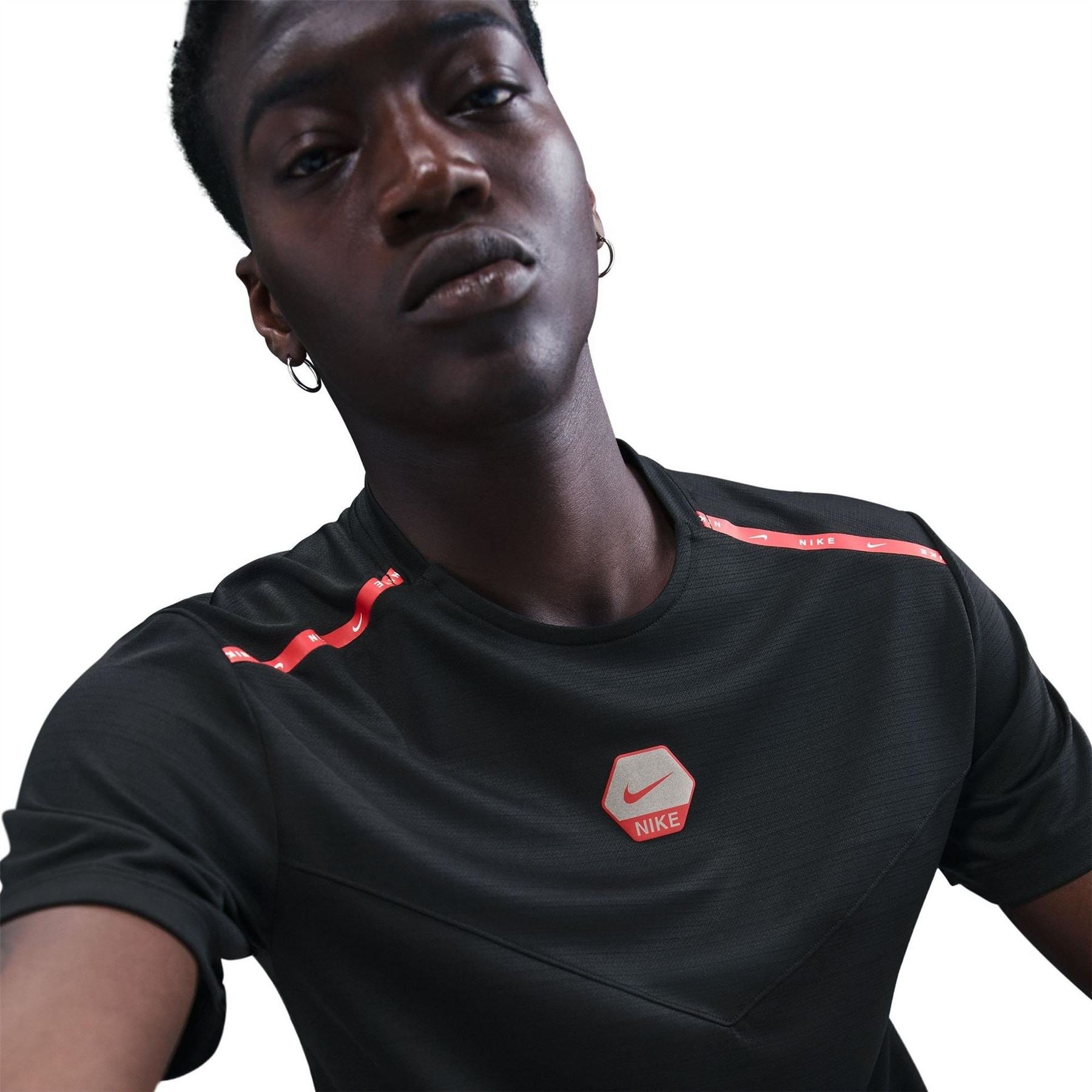 Nike Run Crew Neck Short Sleeve Jersey T-Shirt
