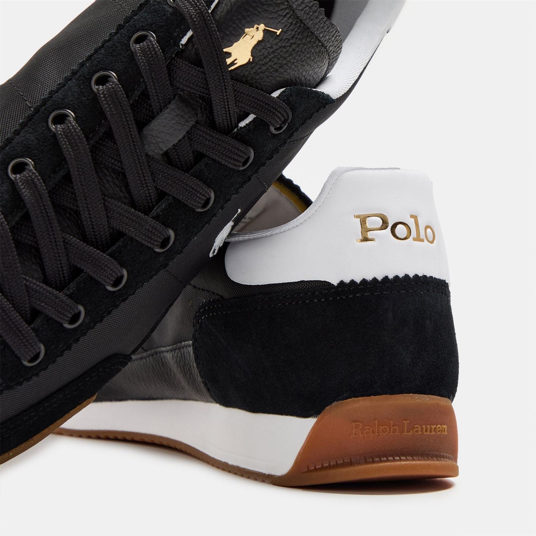 Polo Ralph Lauren Round Toe Flat Heel Trainers