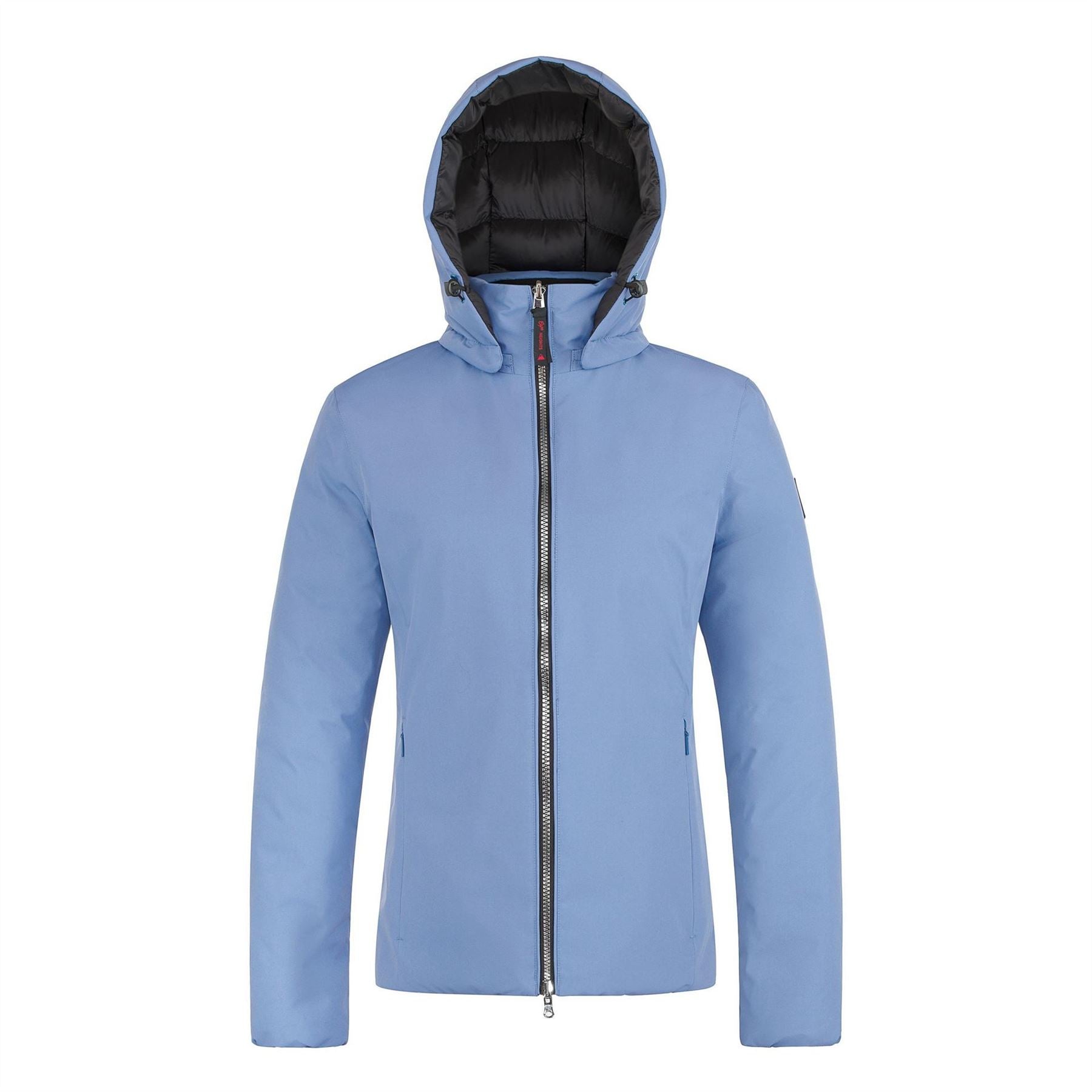 Cape Heights Solid Patterned Hooded Snap Button Puffer Jacket