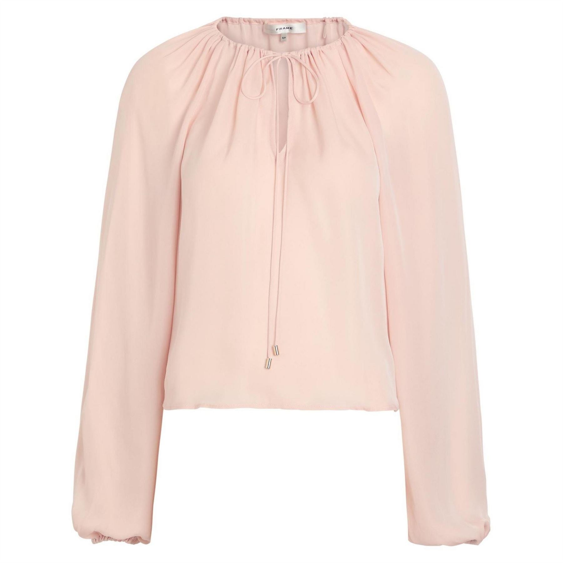 Frame Denim Silk Balloon Blouse