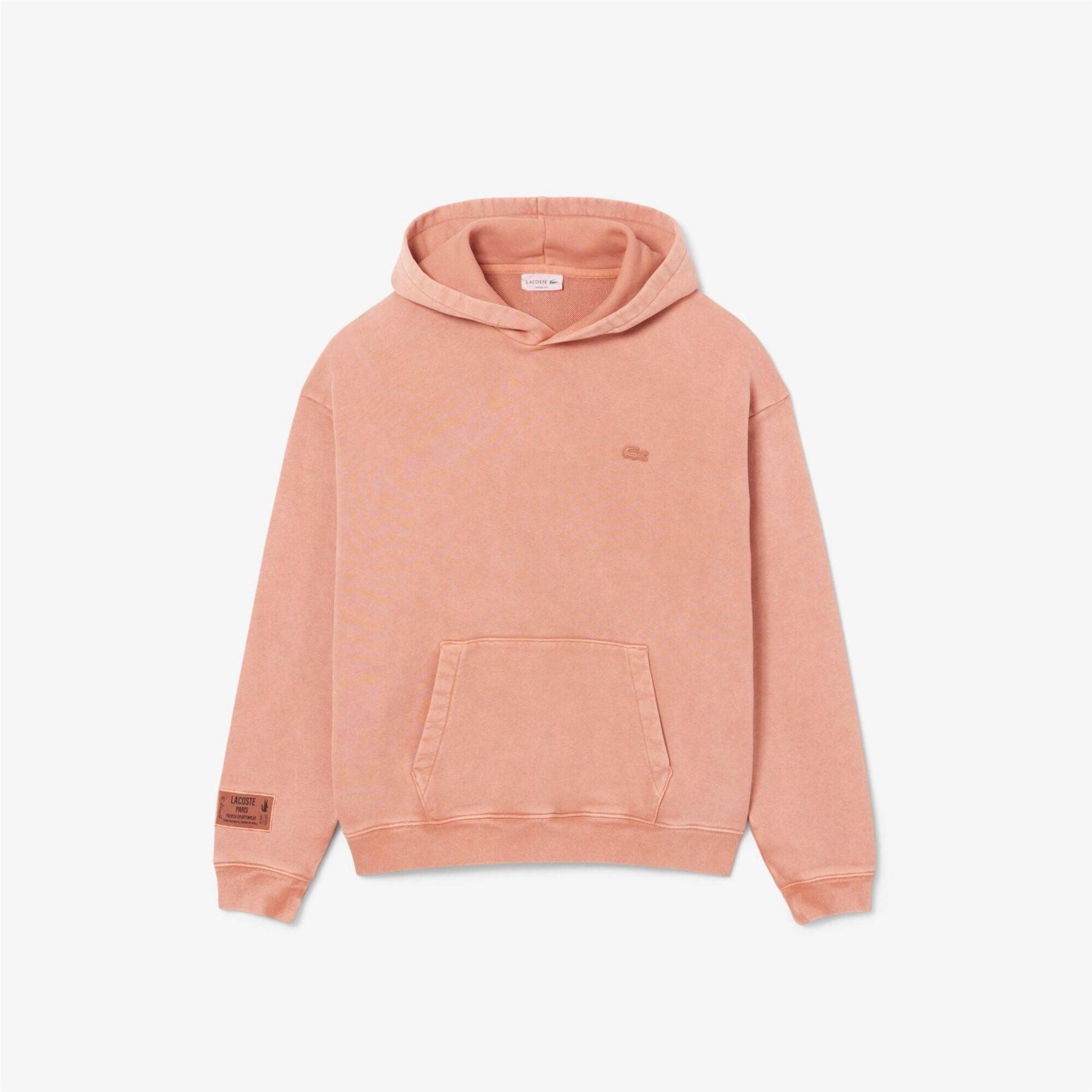 Lacoste Hooded Relaxed Fit Crocodile Print Sweatshirt