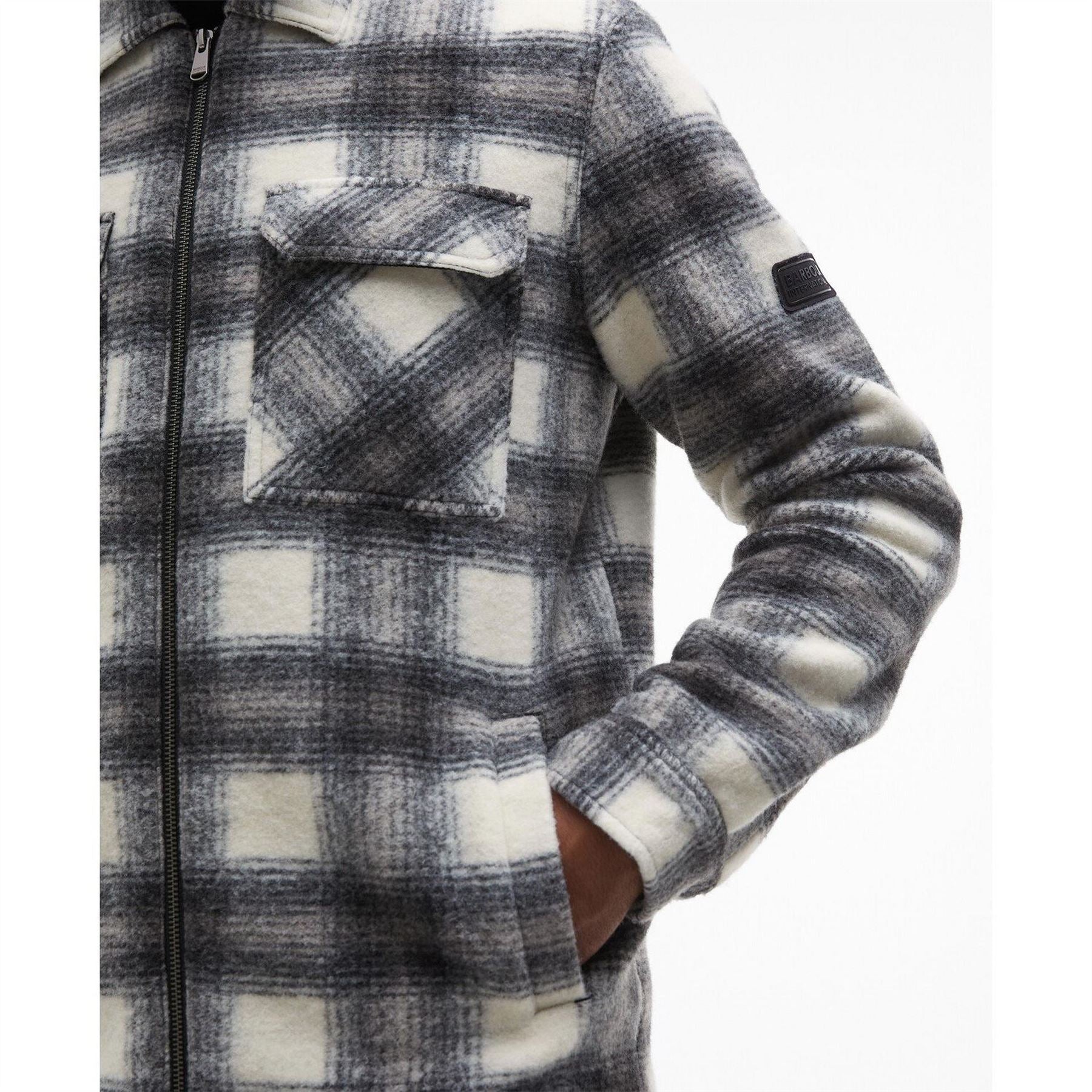 Barbour International Clayton Brushed Fleece Overshirt