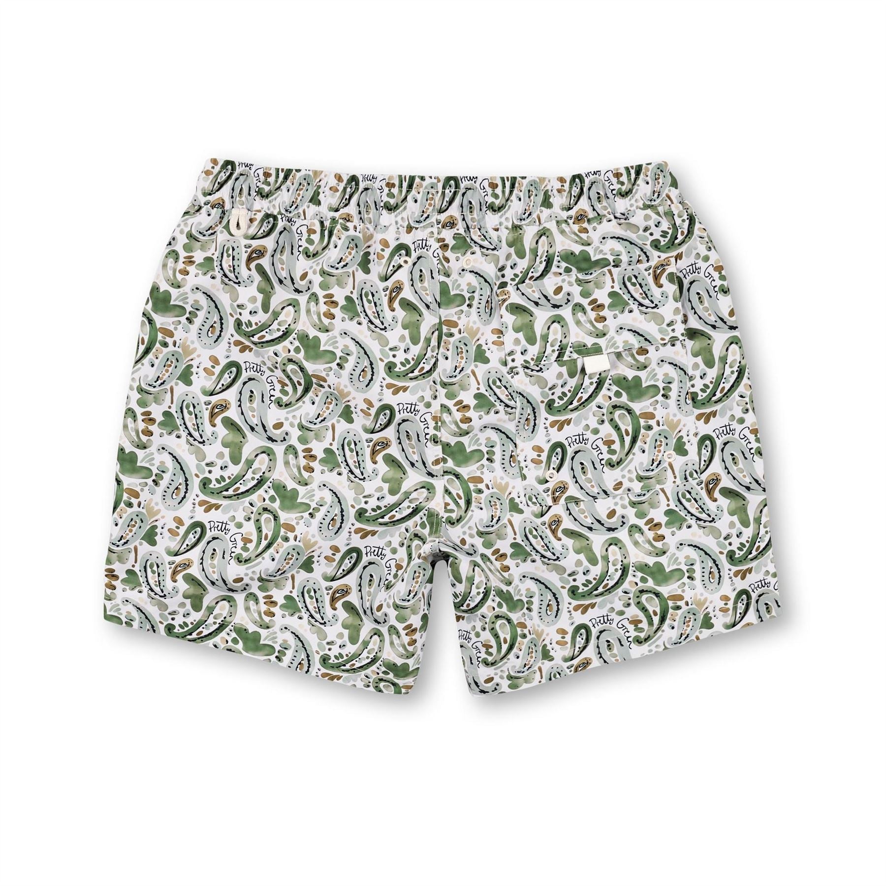Pretty Green Regular Fit Paisley Swim Shorts