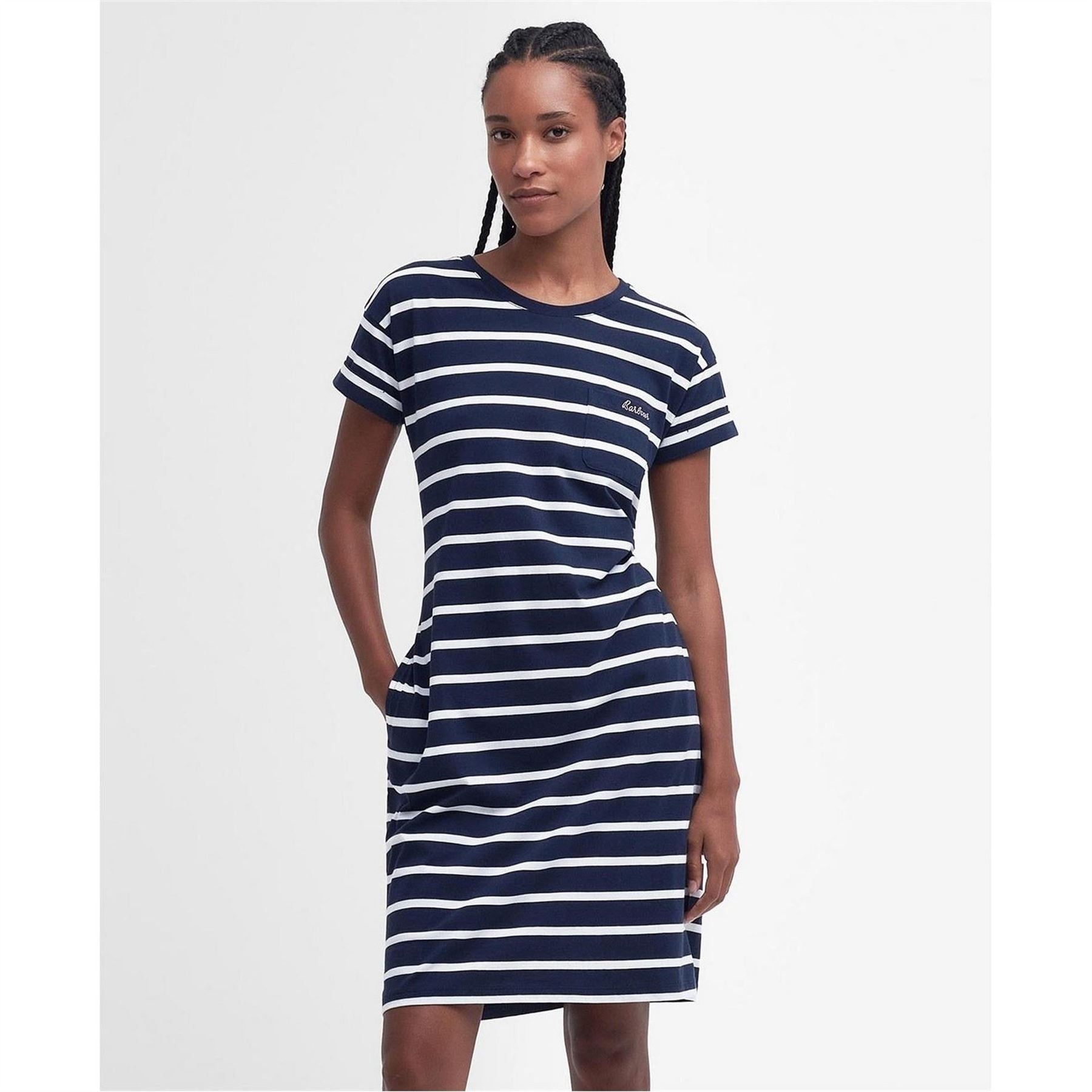 Barbour Striped Midi Dress