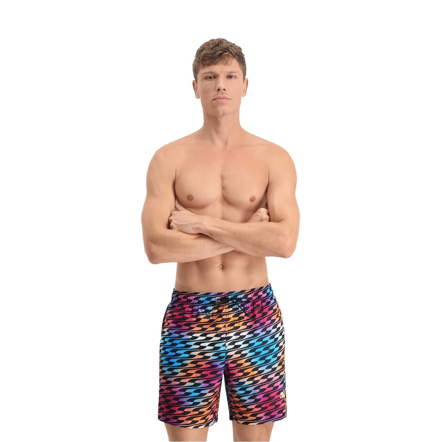 Puma Formstrip Wave Patterned Swim Short