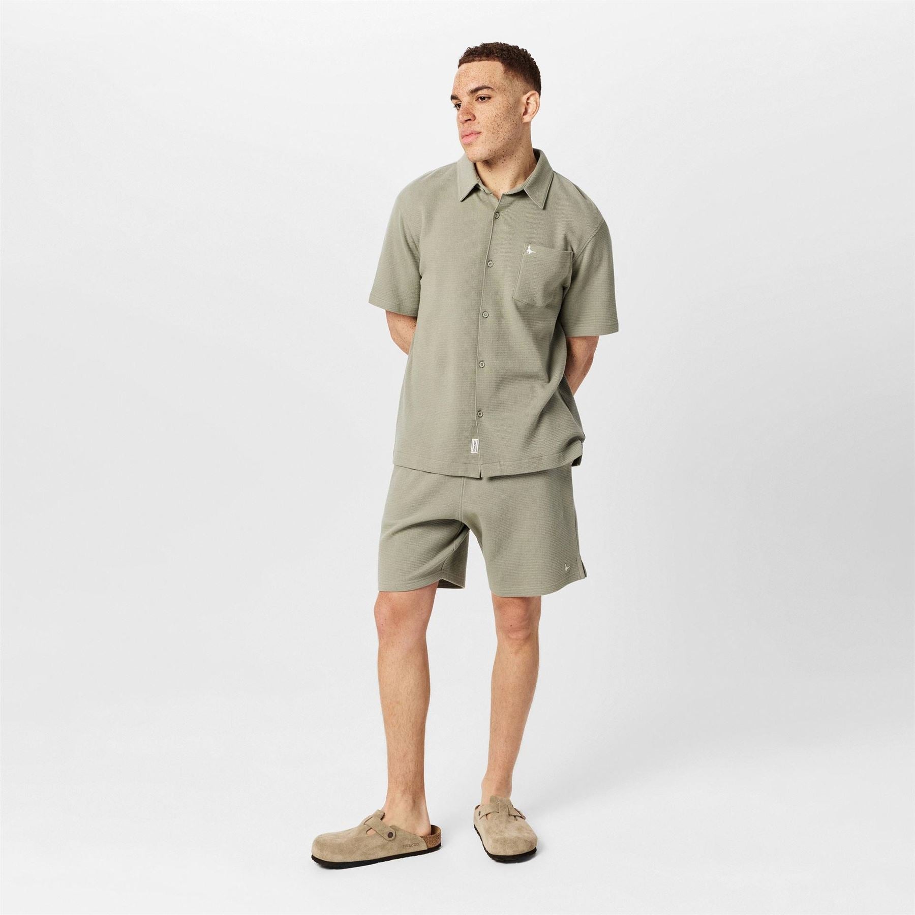 Jack Wills Regular Fit Waffle Short Sleeve Shirt