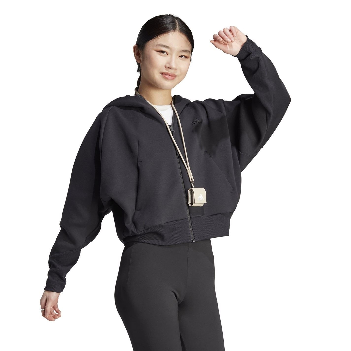 adidas Womens Z.n.e. Full Zip Hoodie