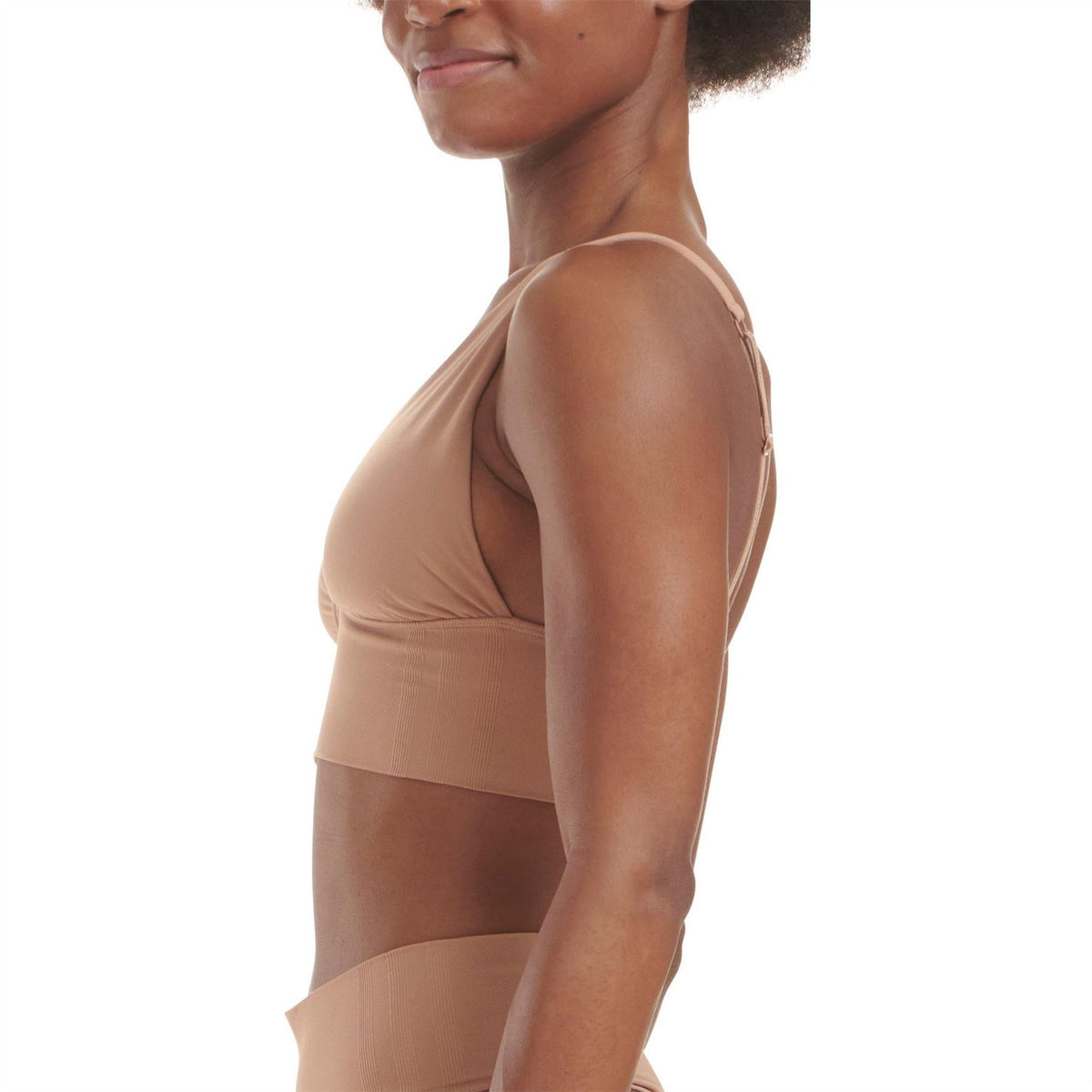 adidas Active Seamless Micro Stretch Long Line Plunge Bra