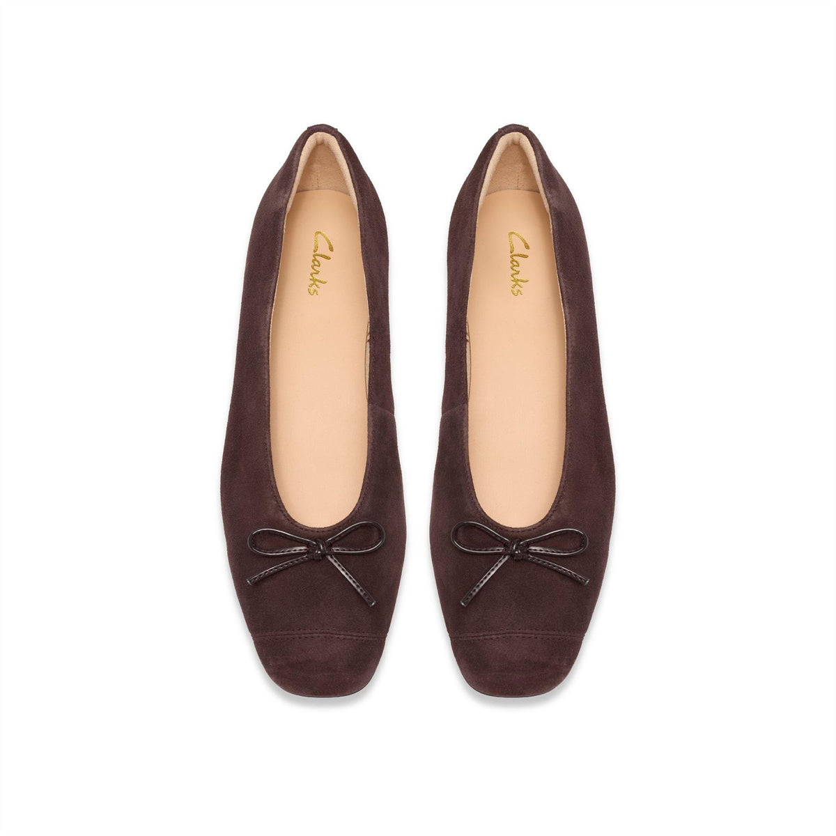 Clarks Befana Bow Closed Toe Flat Pumps