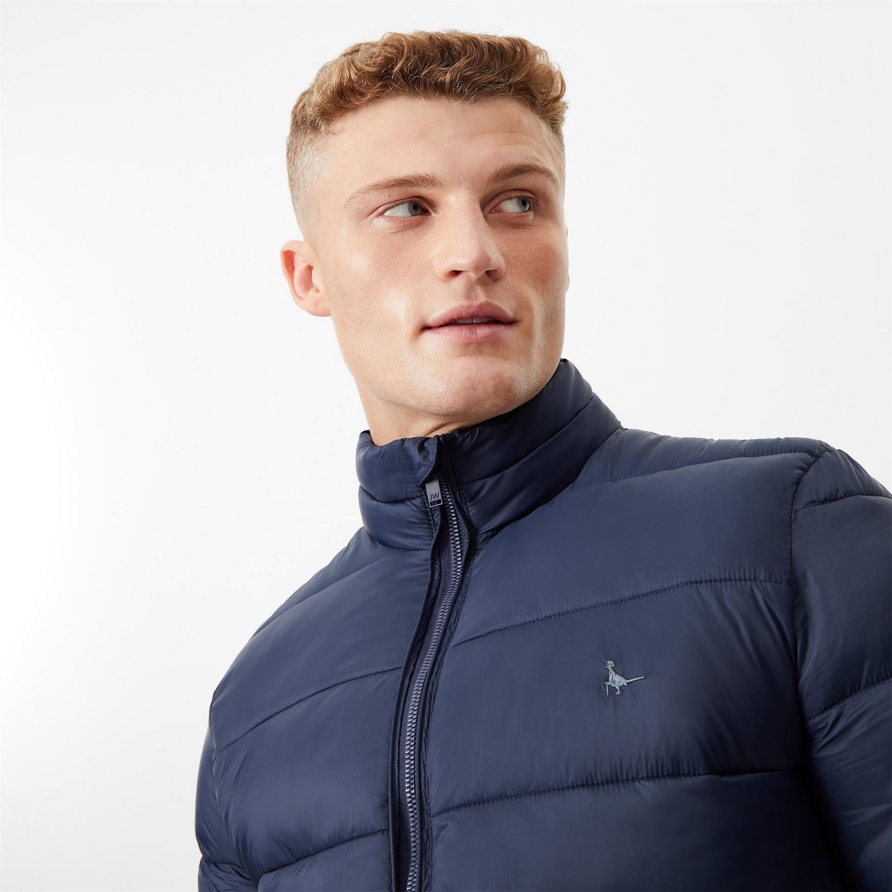 Jack Wills Kershaw Lightweight Long Sleeve Short Puffer Jacket