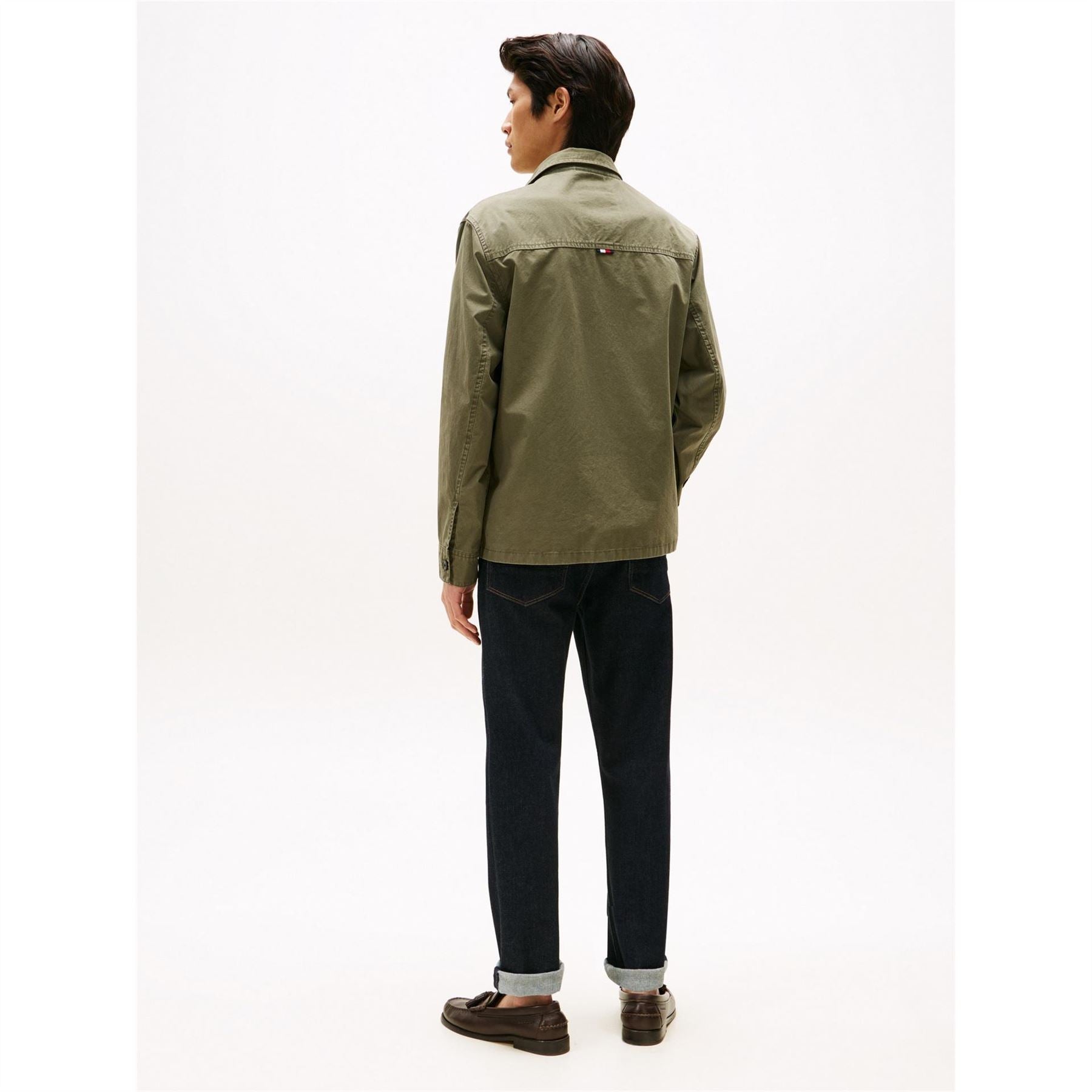 Tommy Hilfiger Solid Patterned Chest Pocket Overshirt