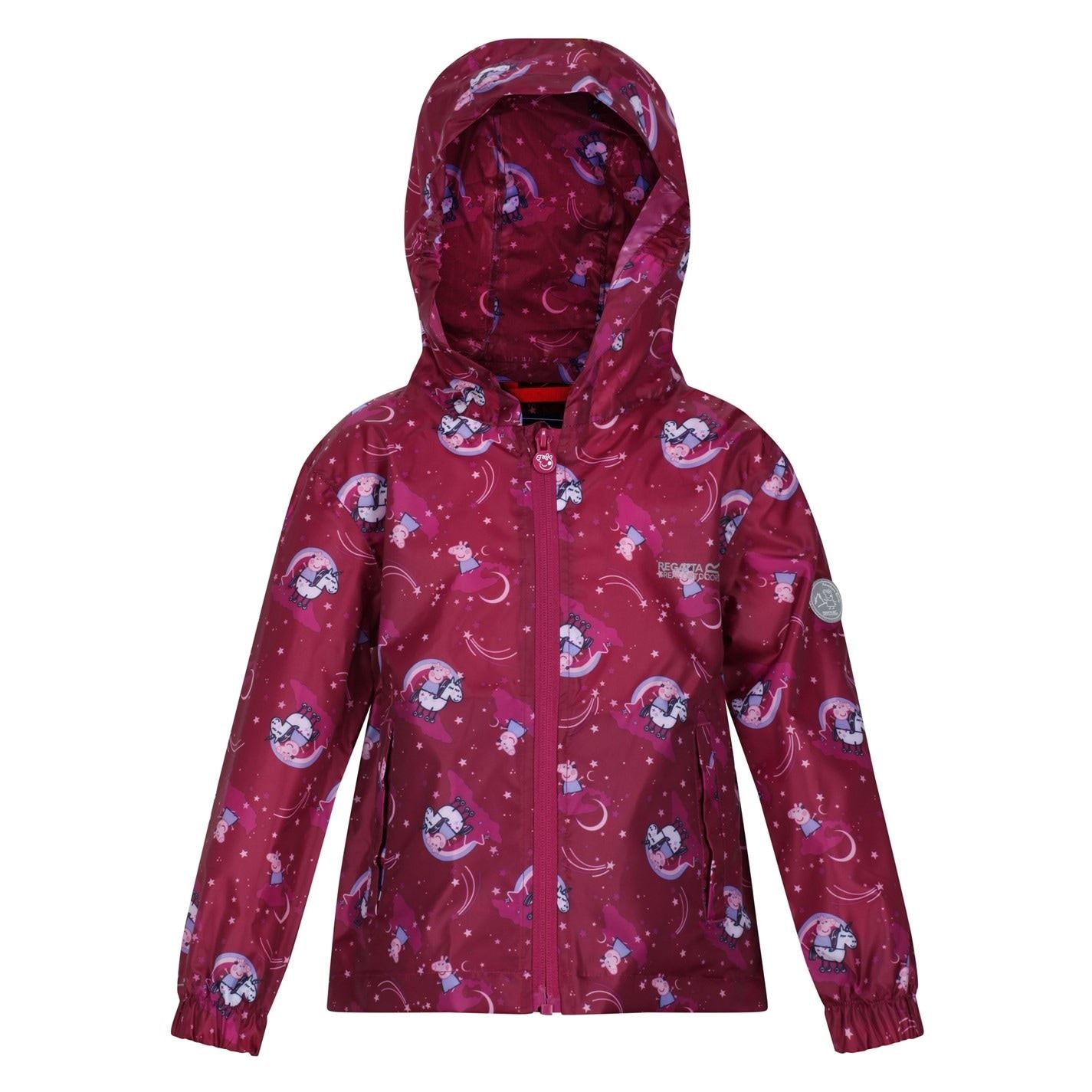 Regatta Pepa Hooded Rain Jacket with Elasticated Cuff