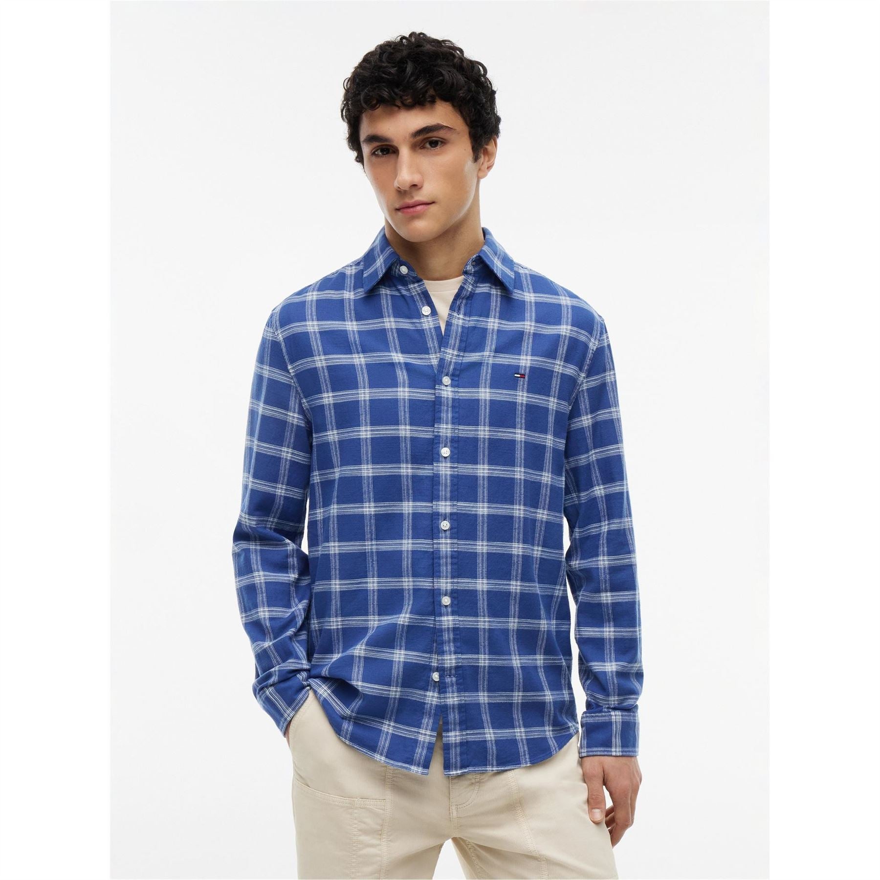 Tommy Jeans Long Sleeve Patterned Shirt
