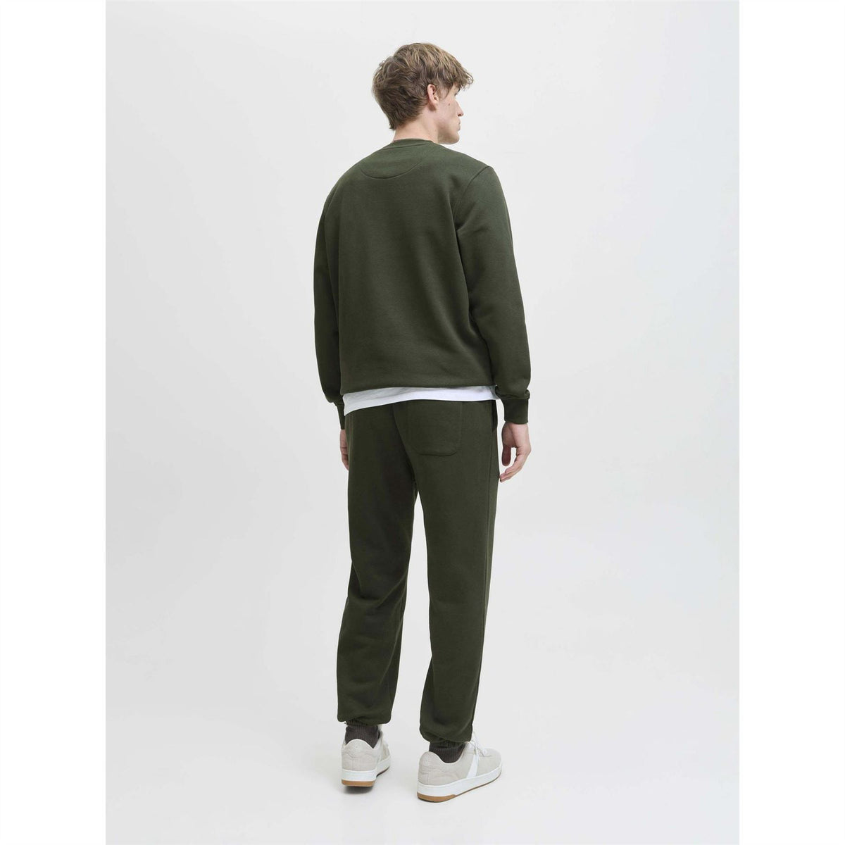 Jack and Jones Jjesoho Crew Neck Cotton Sweatshirt