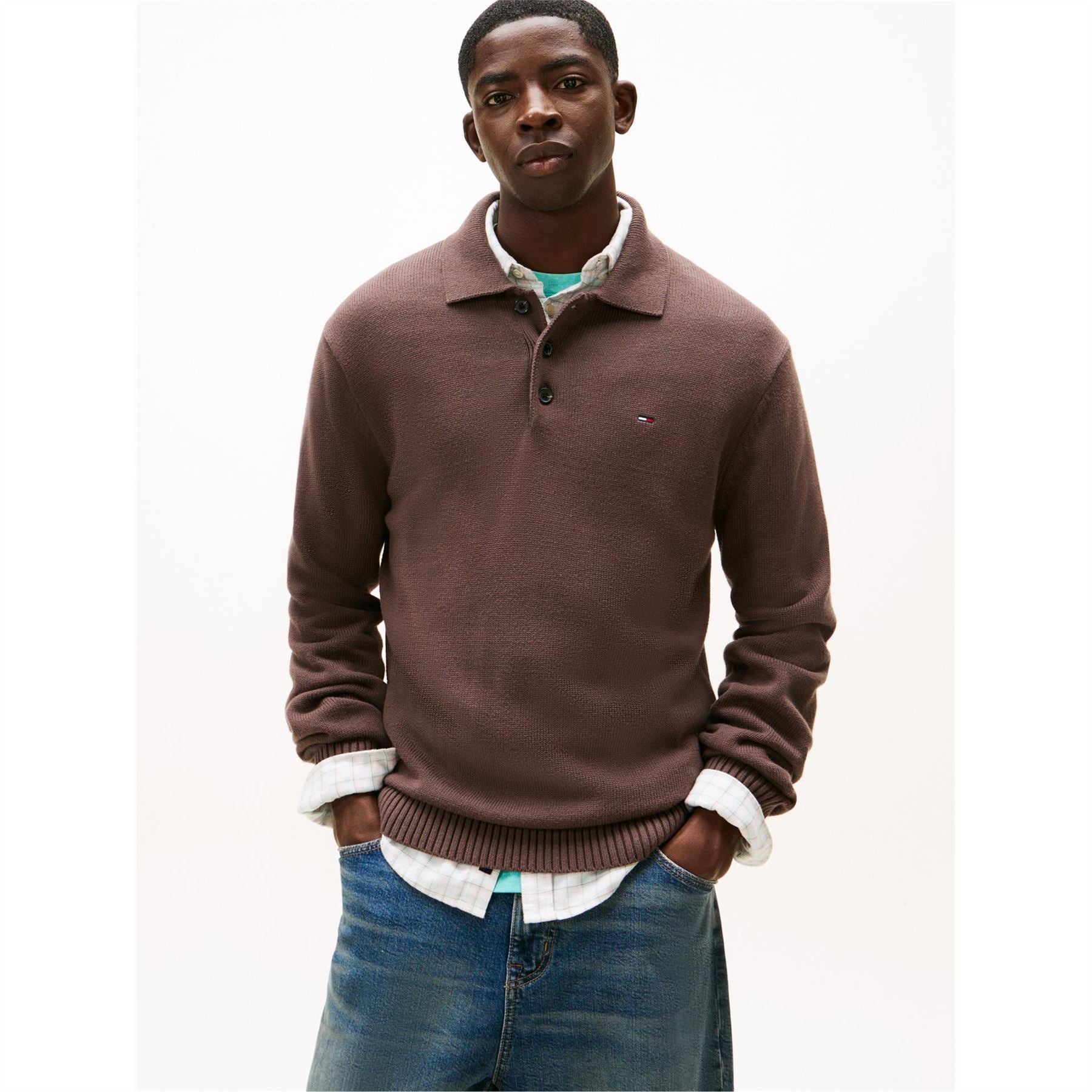 Tommy Jeans Slim Polo Crew Neck Jumper