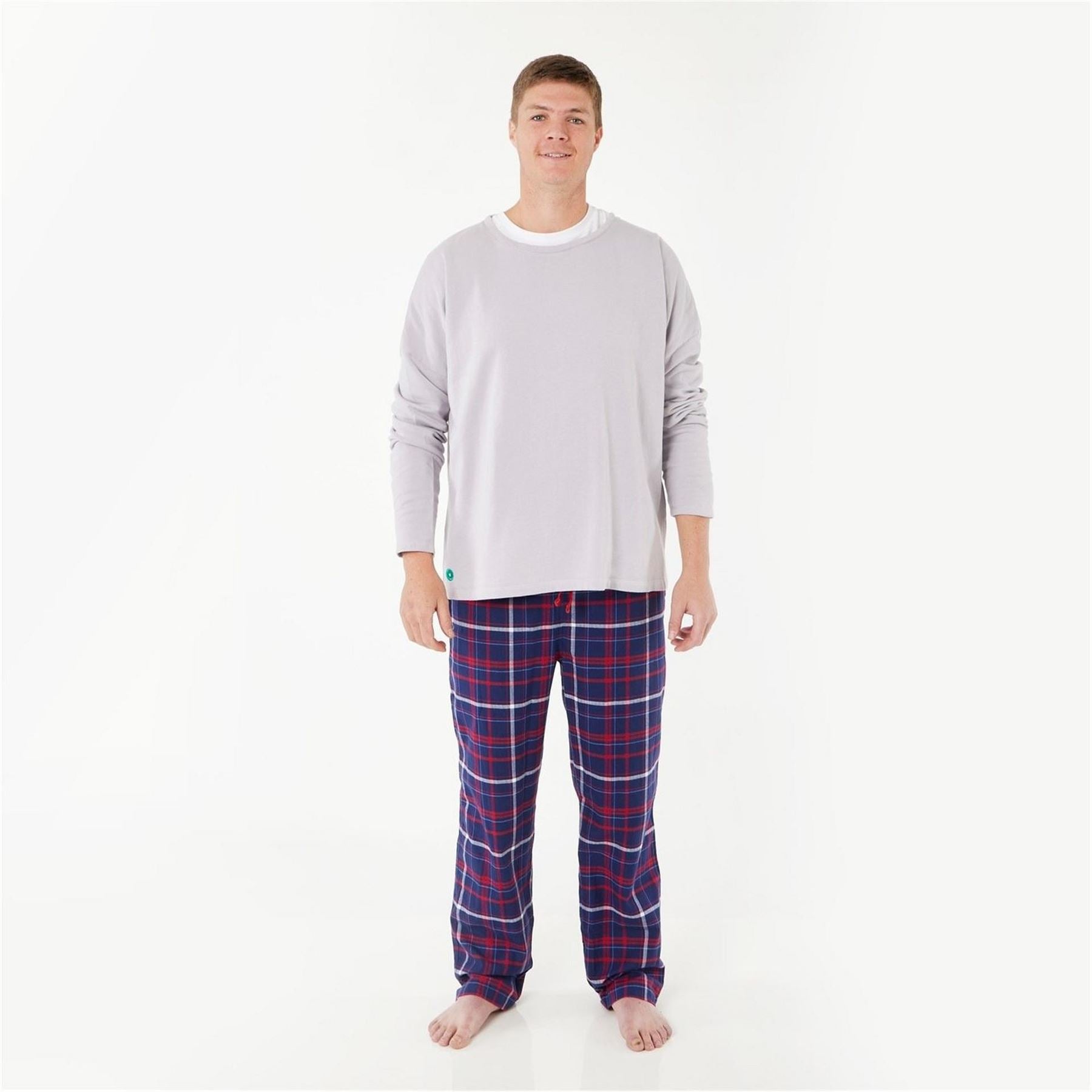 Loungers Mens Organic Brushed Cotton Lounge Trousers