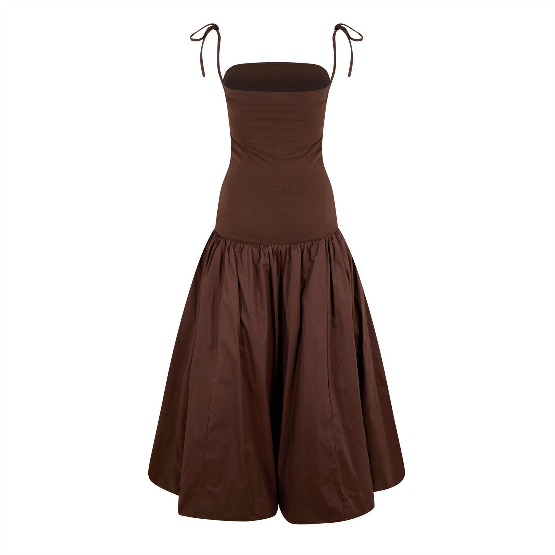 AmyLynn Amy Lynn Alexa Shoulder Tie Ultra Mini Peplum Dress