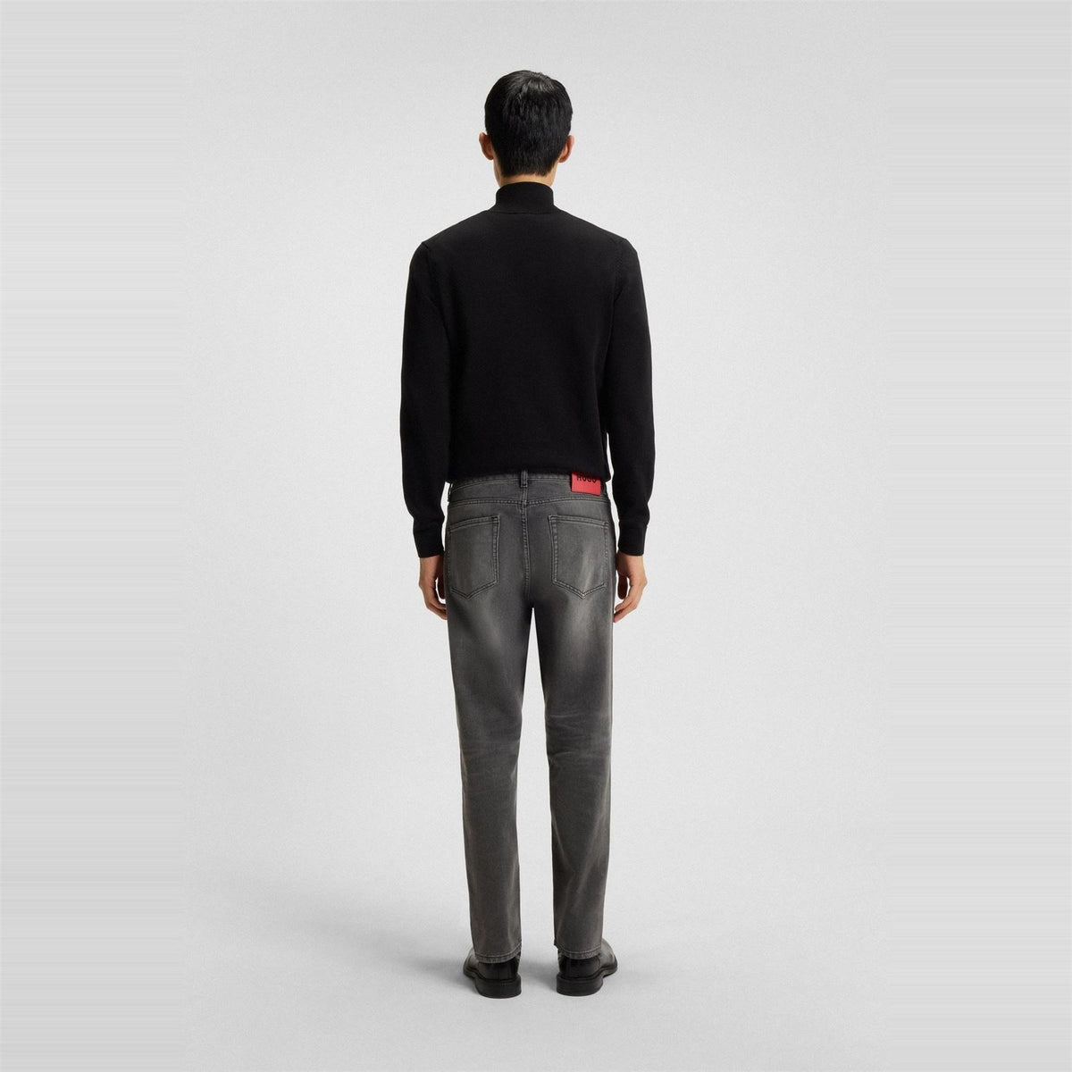 Hugo Tapered Fit Five Pocket Jeans